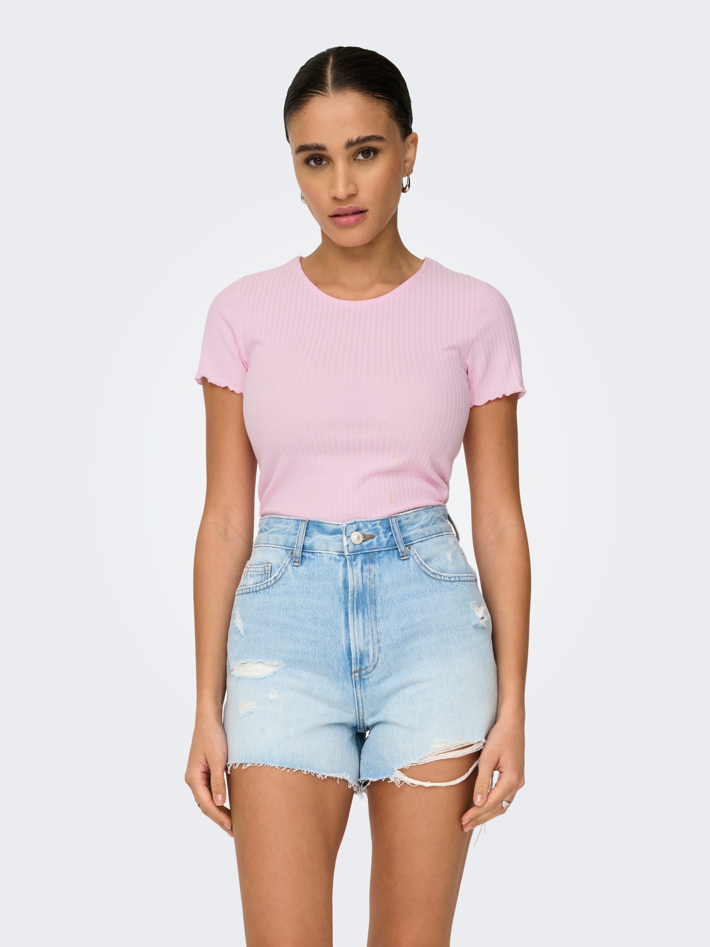 ONLY Rundhalsshirt »ONLEMMA S/S SHORT TOP NOOS JRS«