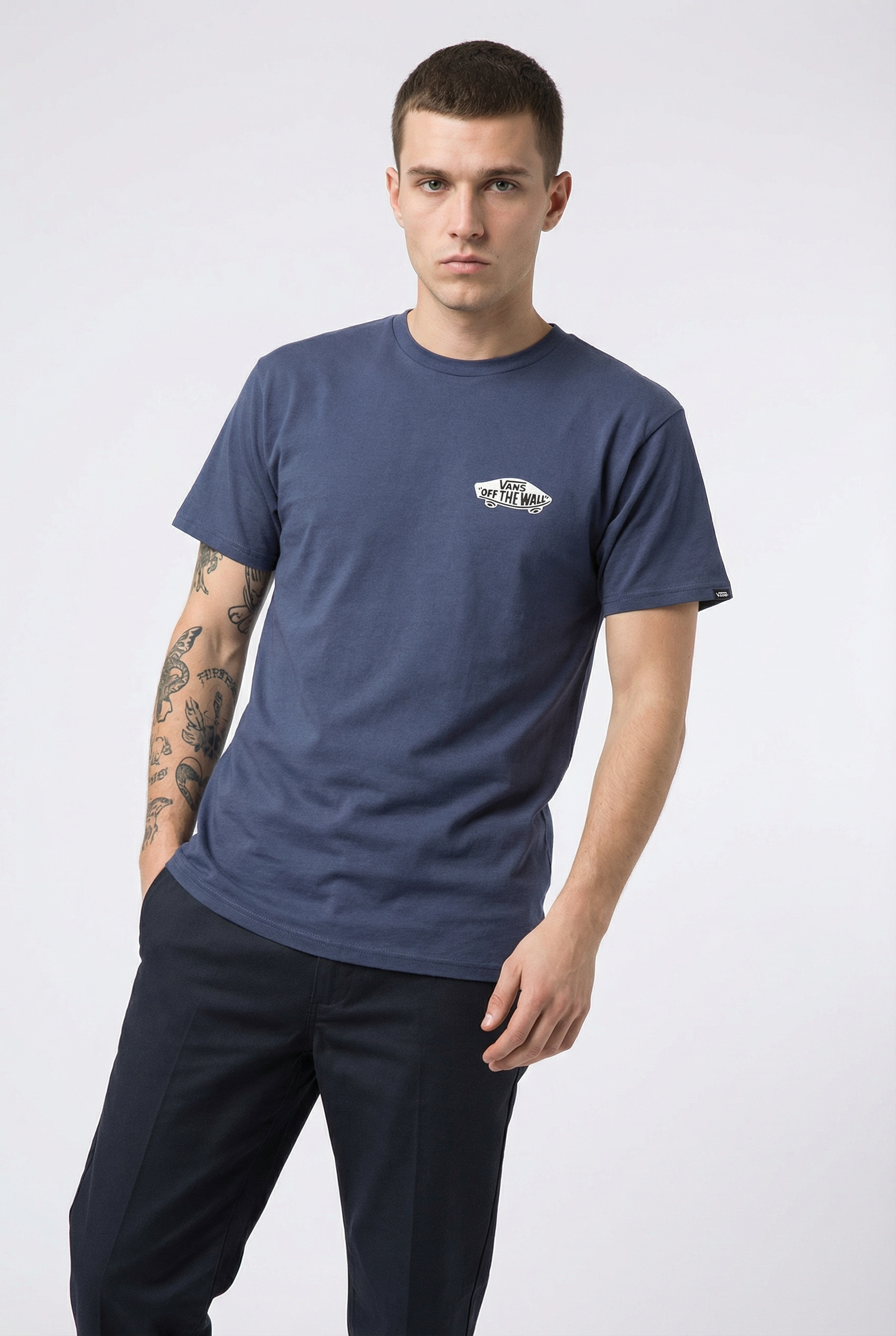Vans T-Shirt »DOUBLE STANDARD SS TEE« sportlicher Stil, ohne Verschluss, Rundhalsausschnitt