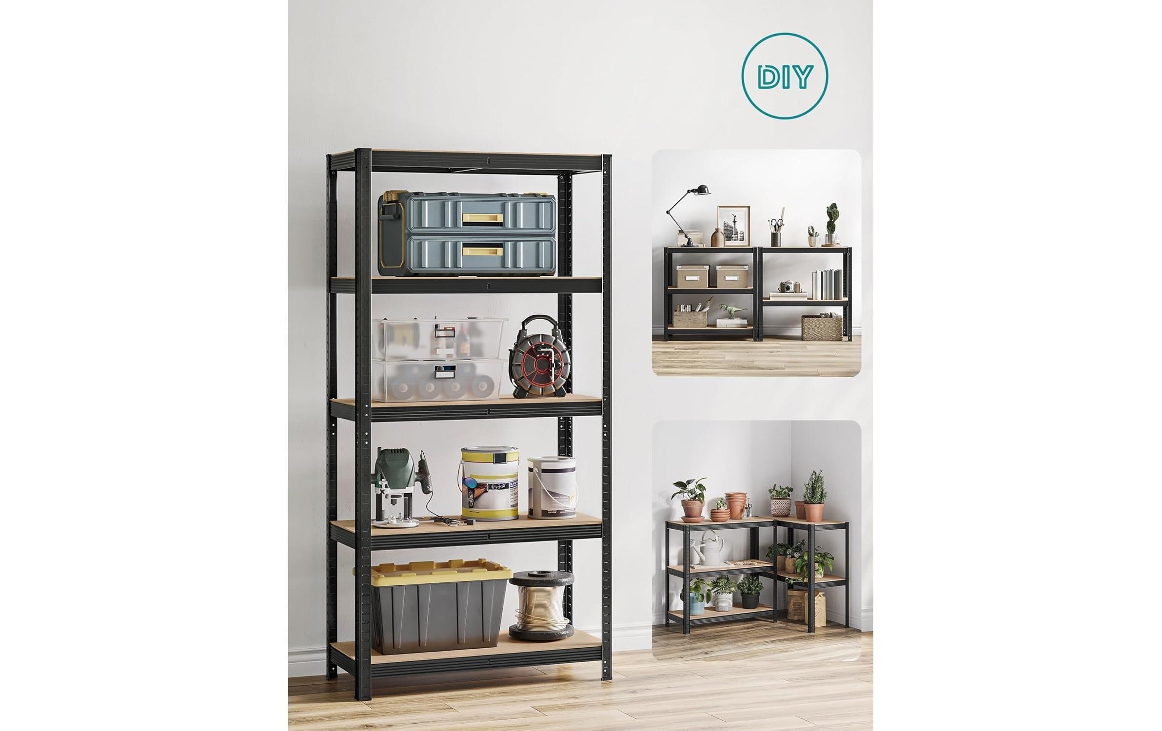 SONGMICS Étagère »Songmics Regal 5 Ablagen Schwarz«