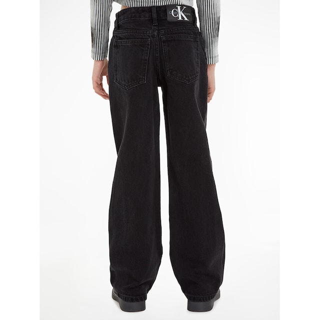 ♕ Calvin Klein Jeans Stretch-Jeans »WIDE LEG WASHED BLACK«  versandkostenfrei auf