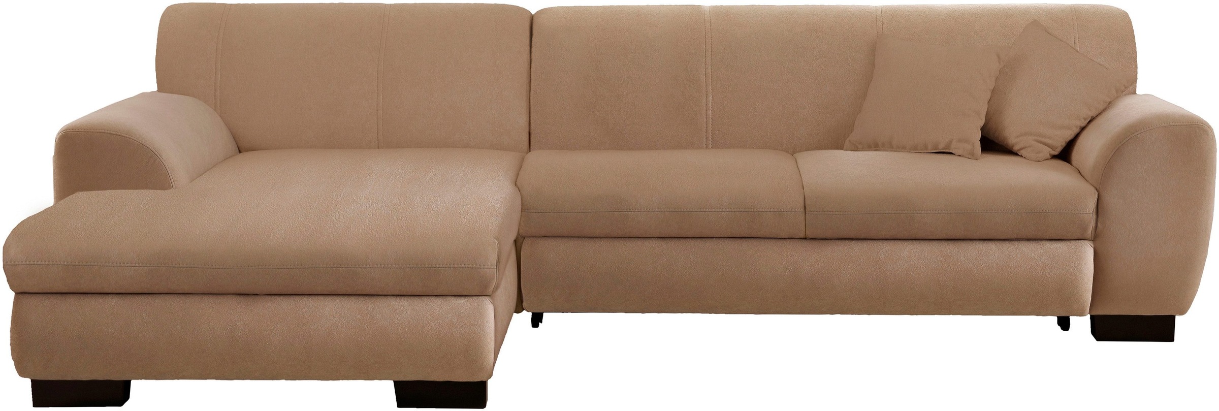 Home affaire Ecksofa »Nika zeitlos und elegant, L-Form«, wahlweise mit Bettfunktion, auch in Cord