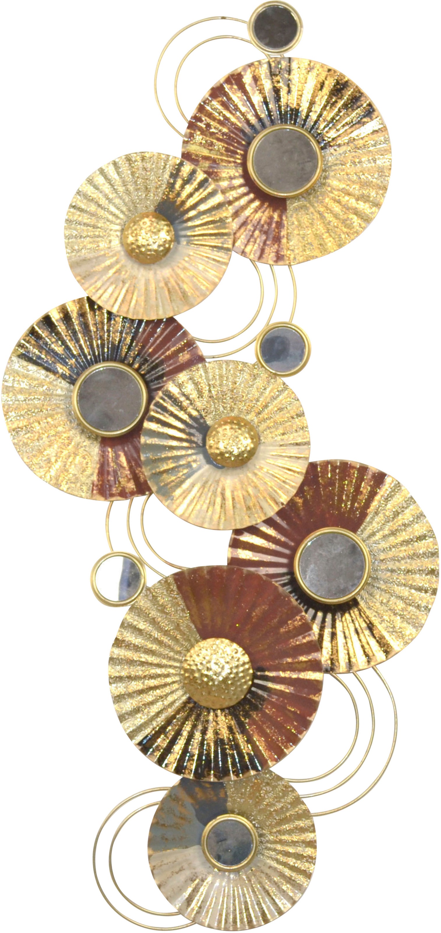 HOFMANN LIVING AND MORE Wanddekoobjekt »Wanddekoration« aus Metall, metallicfarben