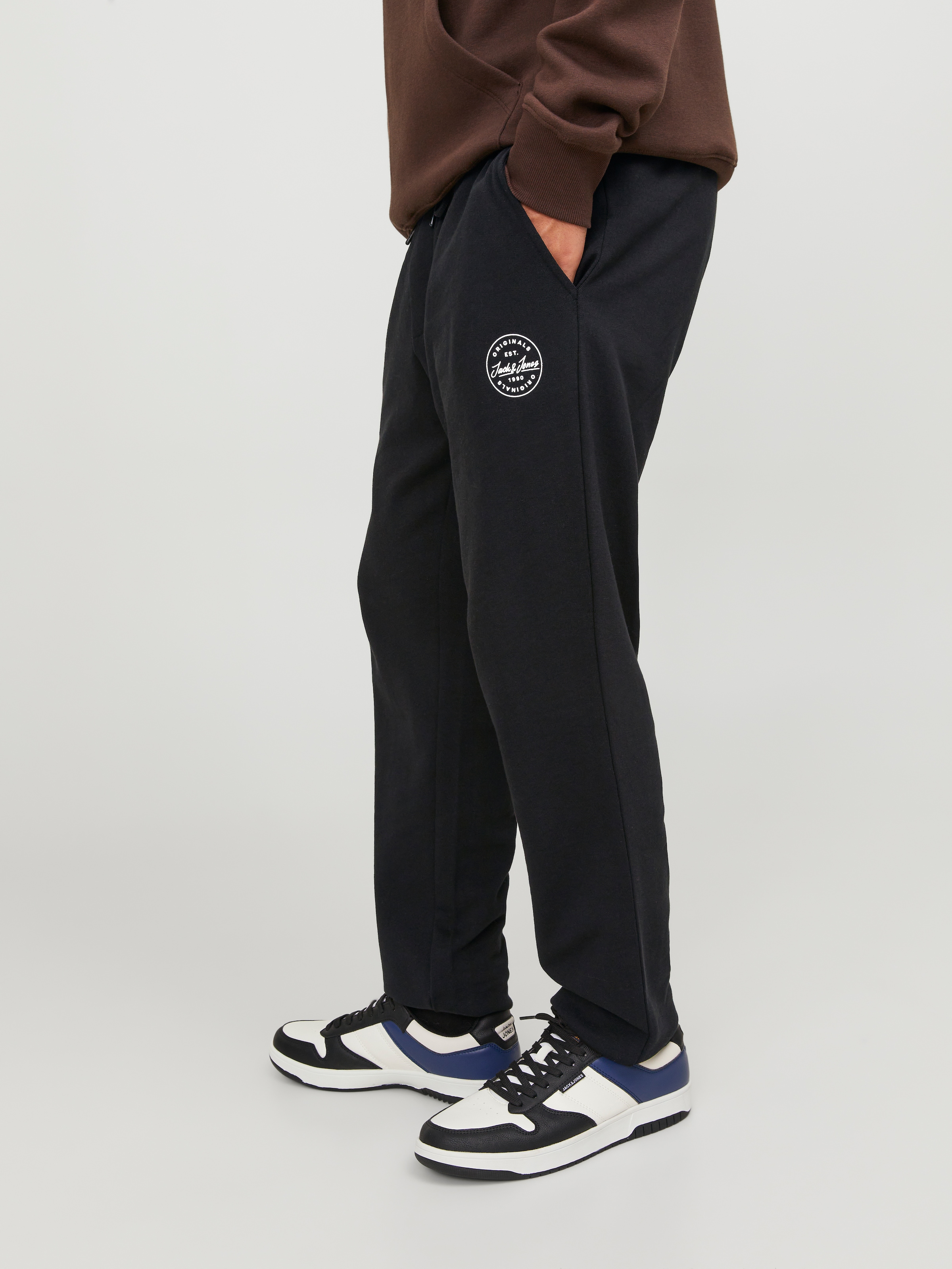 Jack & Jones Pantalon sweat »JPSTGORDON Jogpants mit Kordelzug und bequemem Schnitt«  uni, à la mode, confortable, coton