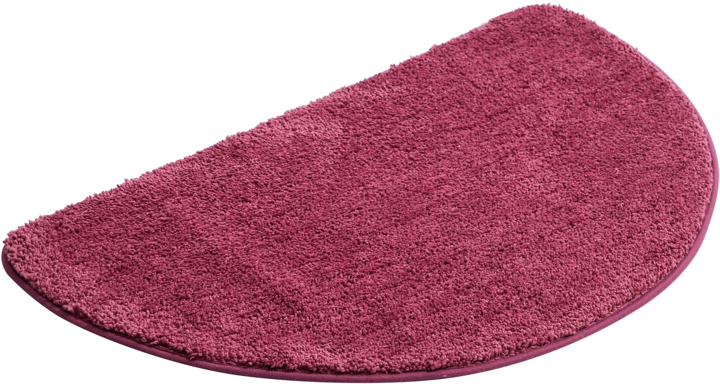 my home Badematte »Regona, Badteppich, Badvorleger, Badezimmer Teppich«, rutschhemmend beschichtet, fussbodenheizungsgeeignet-schnell trocknend-strapazierfähig, Uni Farben, besonders weich, als rechteckig und halbrund erhältlich