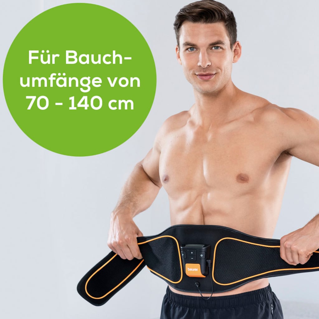 BEURER EMS-Bauchmuskeltrainer »EM 37 Bauchmuskel-Gürtel«, (2 tlg.)