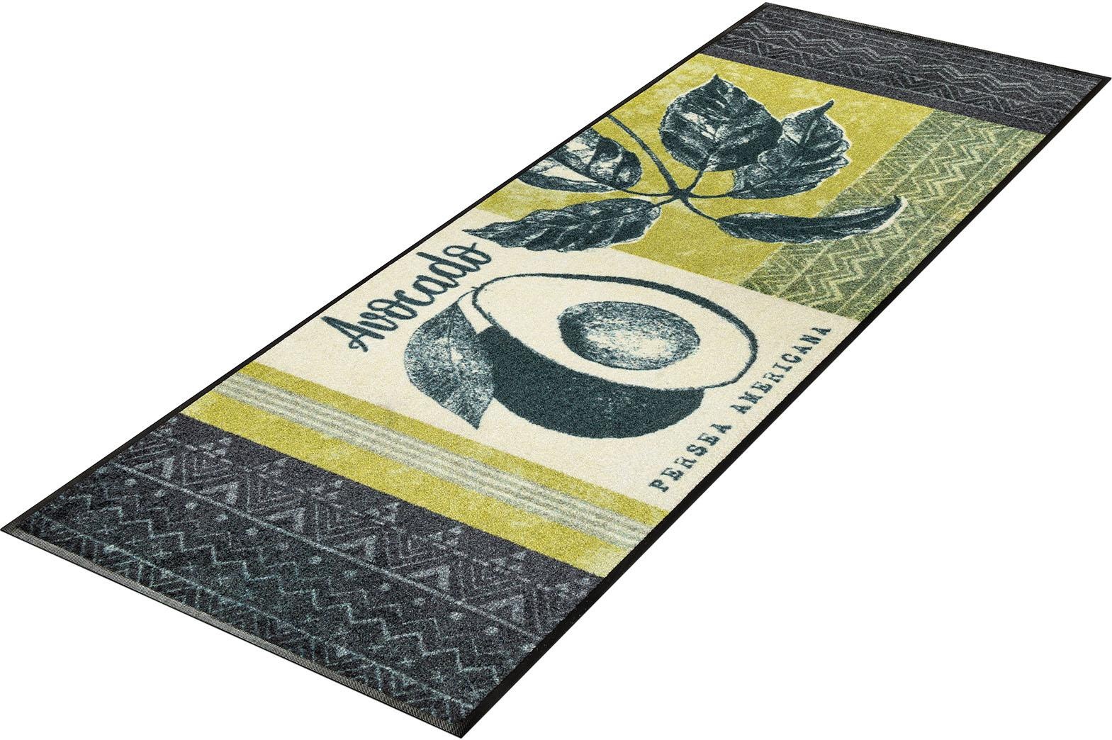 Image of wash+dry by Kleen-Tex Küchenläufer »Avocado«, rechteckig, 7 mm Höhe, rutschhemmend, In- und Outdoor geeignet, waschbar, Küche bei Ackermann Versand Schweiz