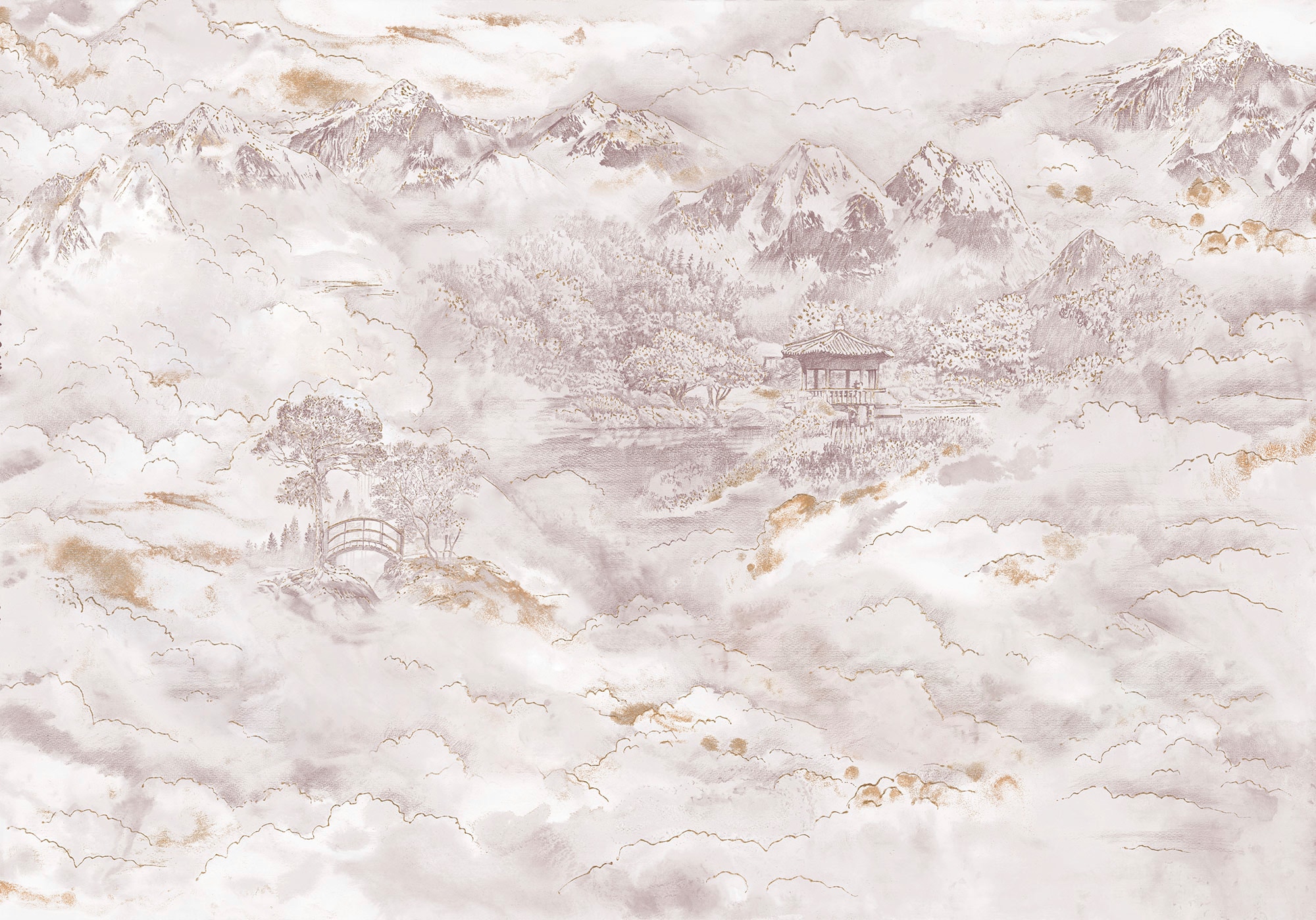 Image of Komar Vliestapete "Digitaldruck Vlies - Kingdom - Grösse 400 x 280 cm" bedruckt glatt Wohnzimmer, Schlafzimmer