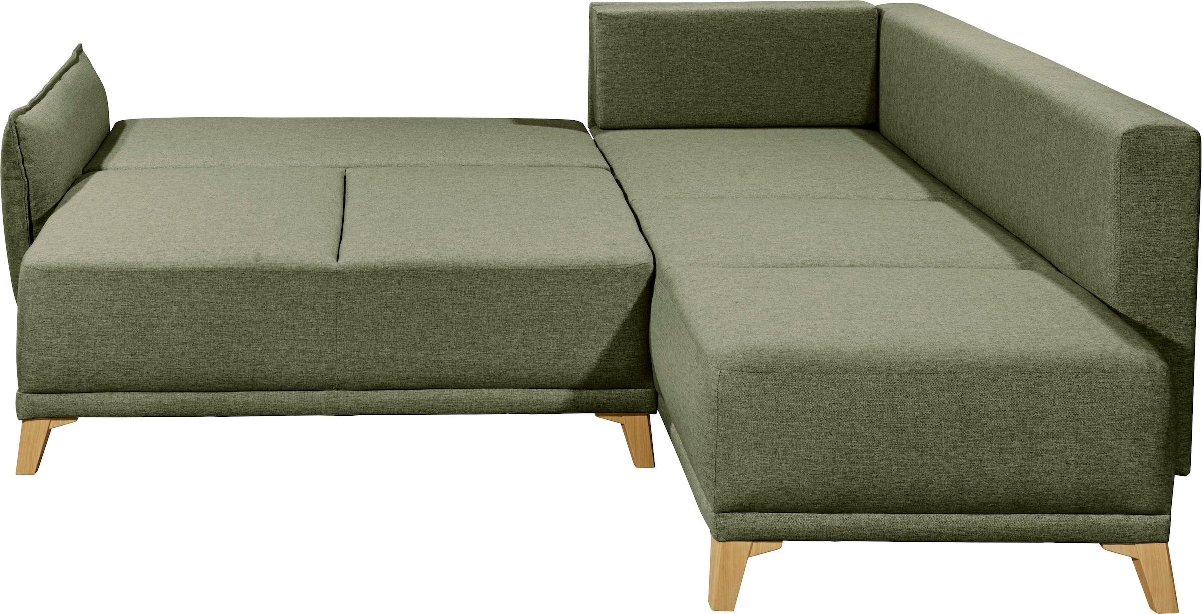 ED EXCITING DESIGN Ecksofa »Pamplona L-Form«, mit Bettfunktion, Bettkasten & Zierkissen