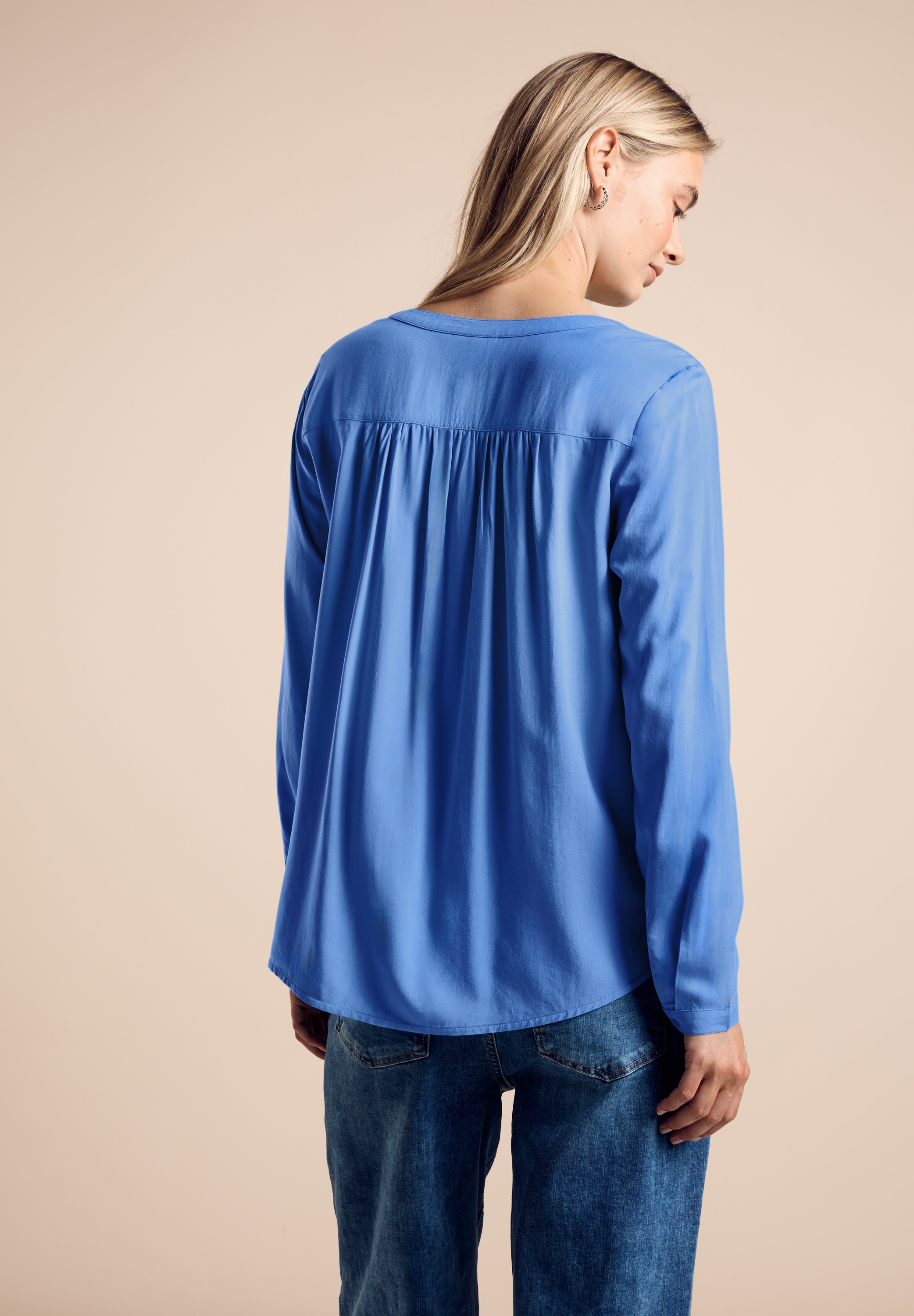 STREET ONE Shirtbluse »Style Bamika«, mit Seitenschlitzen