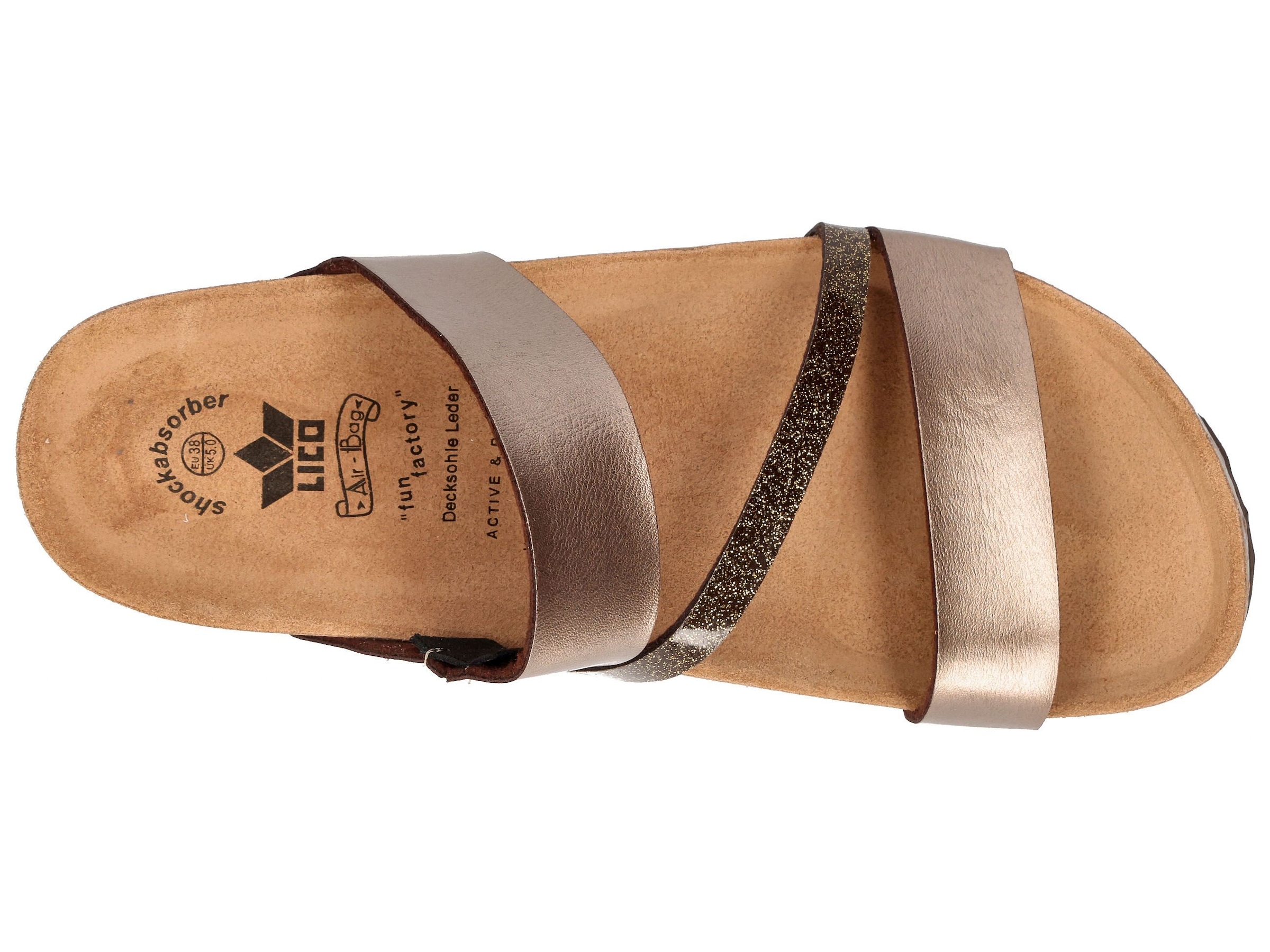 Lico Hausschuh »Pantolette Bioline Glitter«