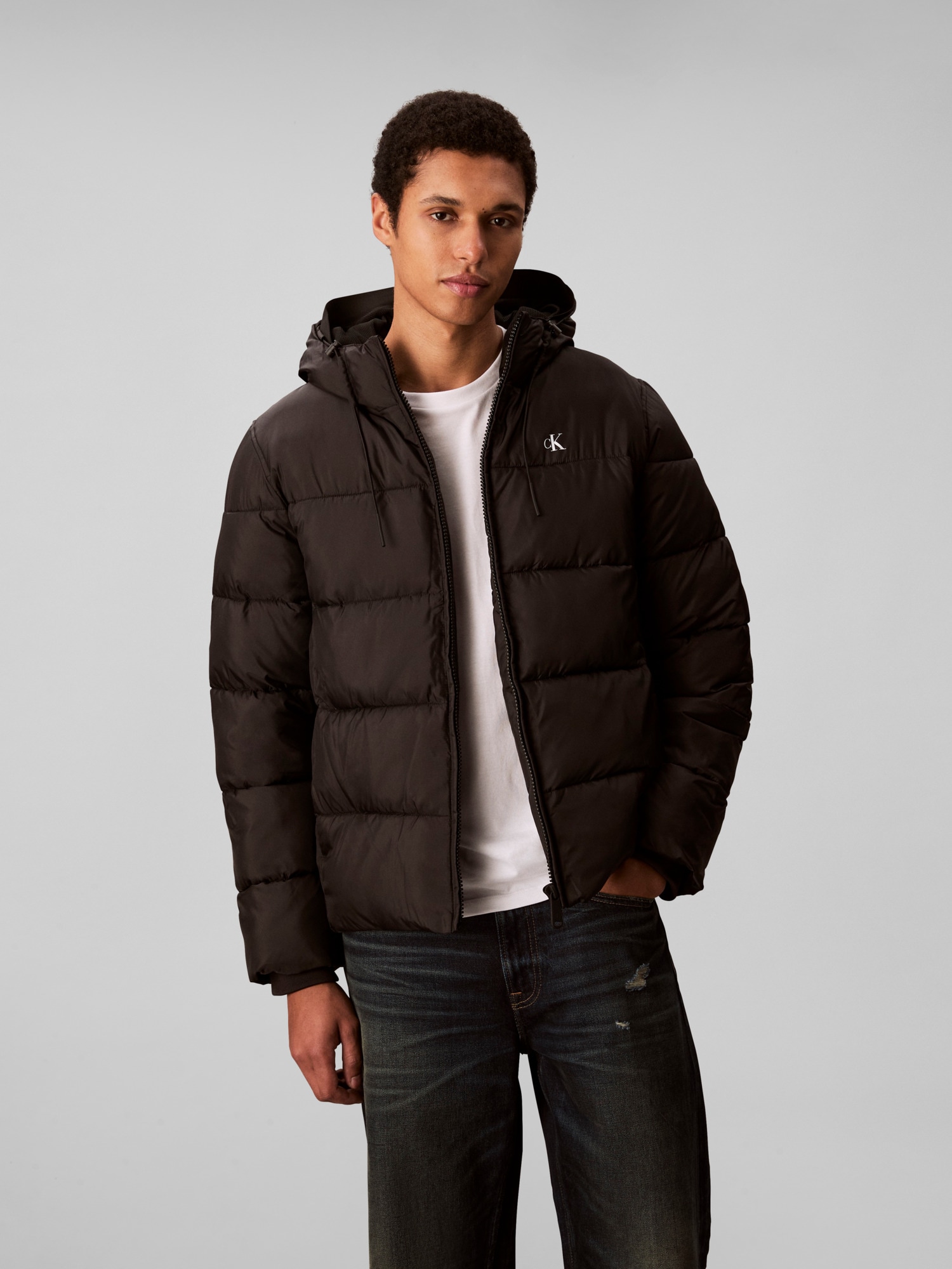 Image of Calvin Klein Steppjacke mit Kapuze Kapuze mit Kordelzug, regular fit
