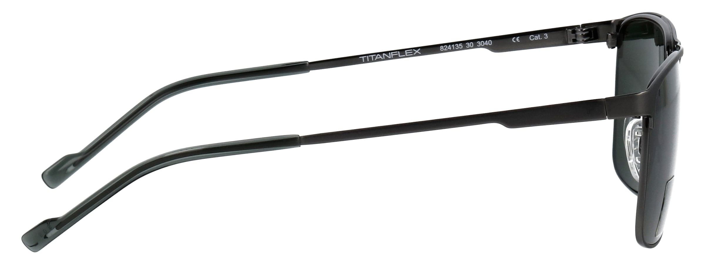 TITANflex Lunettes de soleil »Modell 824135« Form Karree/Soft, Logoschriftzug auf Bügel, Titanflexfassung