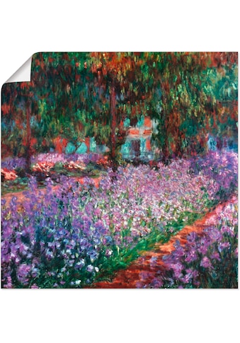 Artland Wandbild »Der Garten des Künstlers bei Giverny«, Garten, (1 St.), in vielen... kaufen