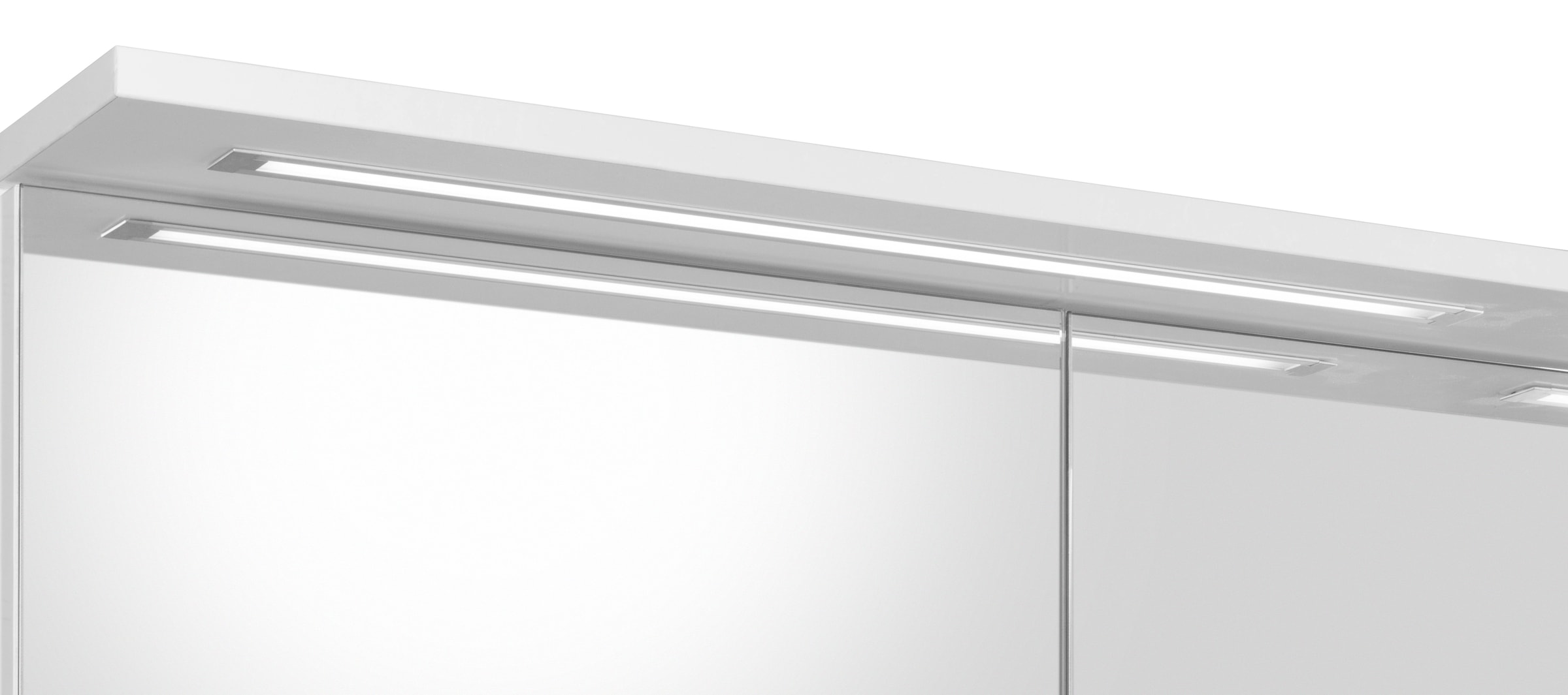 auf Breite LED- cm, Beleuchtung, 2x Schalter-/Steckdosenbox Schildmeyer 3-türig, 16«, Spiegelschrank »Profil 120 versandkostenfrei