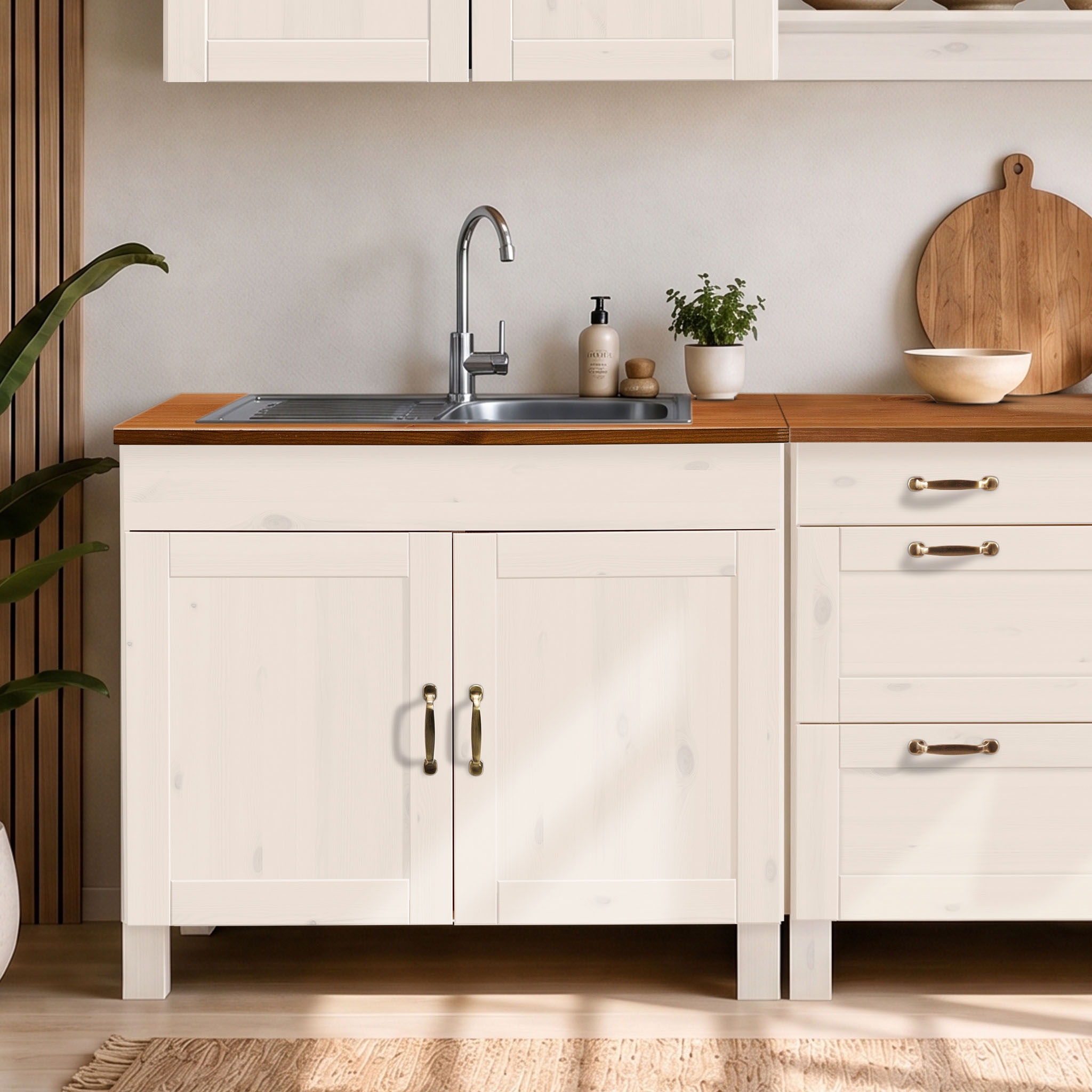 Home affaire Spülenschrank "Alby" Breite 100 cm, 1 Fach