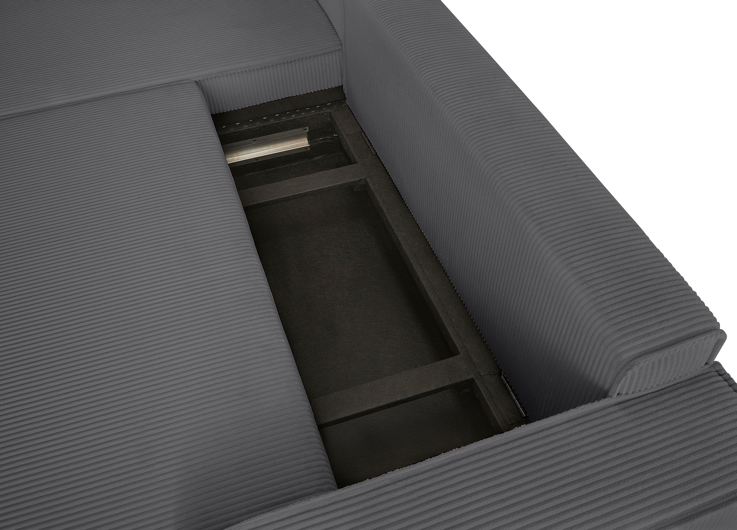 GOODproduct Ecksofa »CASSI L-Form, 241cm - OTTO. Verlässliche Qualität.« Schlaffunktion (133/200) ,Bettkasten, Recamiere links/rechts, Cord