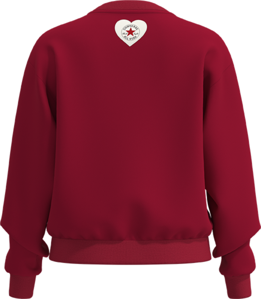 Converse Sweatshirt »LOVE LACES CREW«, Langarm, für Erwachsene, aus Baumwolle und Polyester
