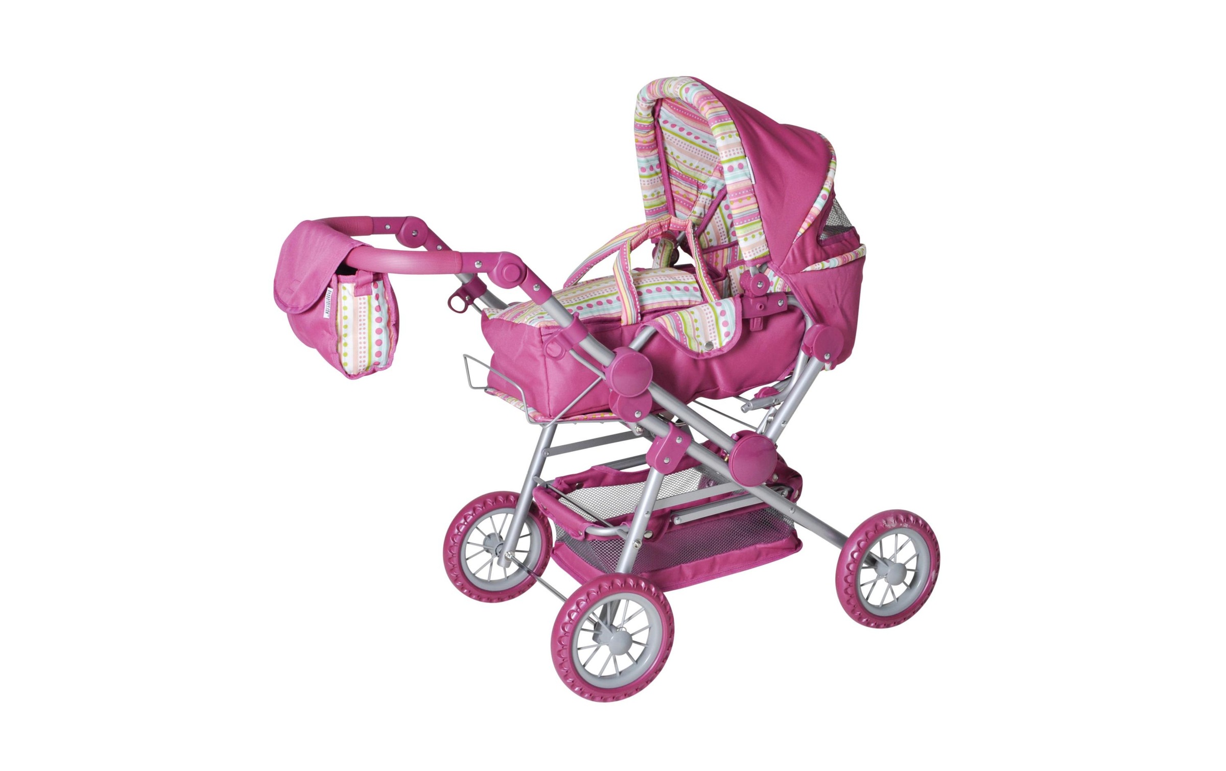 Image of Knorrtoys® Puppenwagen »Twingo S Pink Stripe« bei Ackermann Versand Schweiz