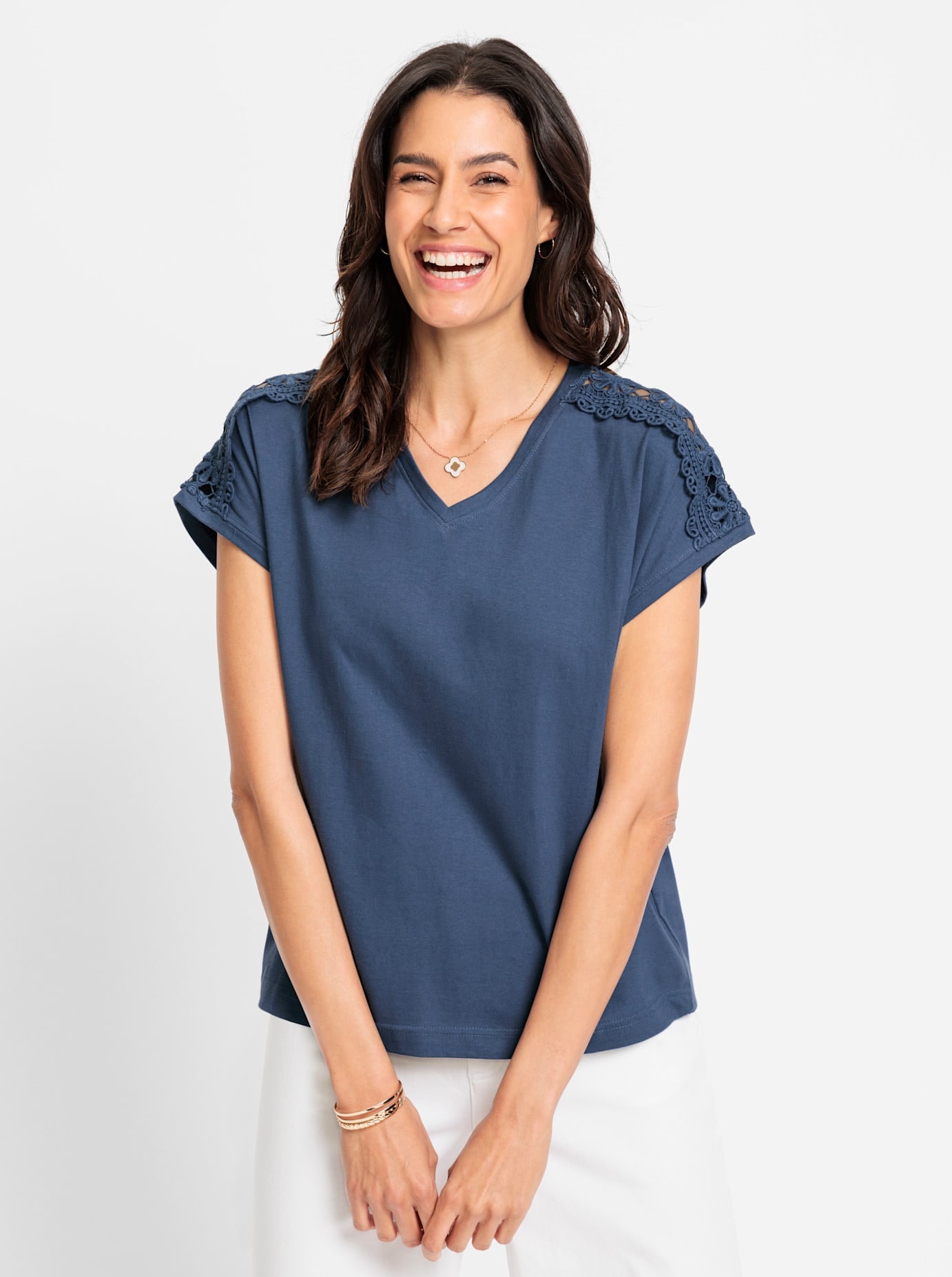 Inspirationen V-Shirt »V-Shirt«, (1 tlg.)