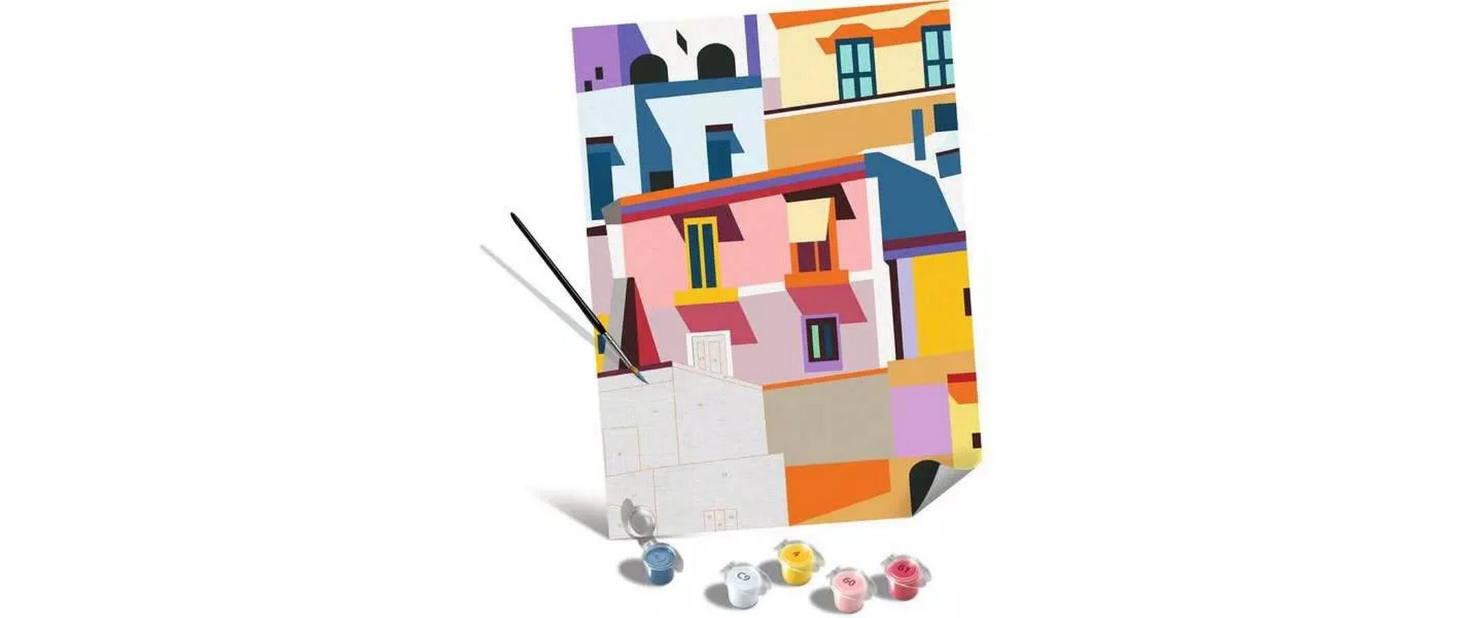 Ravensburger Malen nach Zahlen »CreArt Colorful Houses«