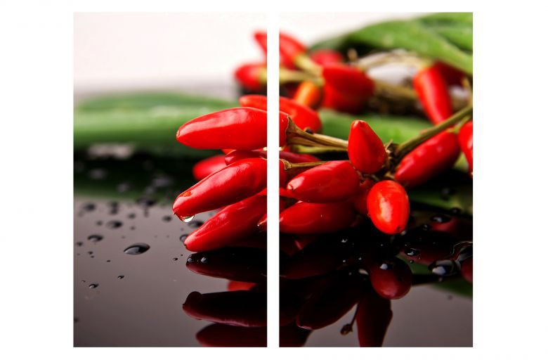 Image of Wall-Art Herd-Abdeckplatte »Küche Herdabdeckplatte Chilli«, (Set, 2 tlg.) bei Ackermann Versand Schweiz