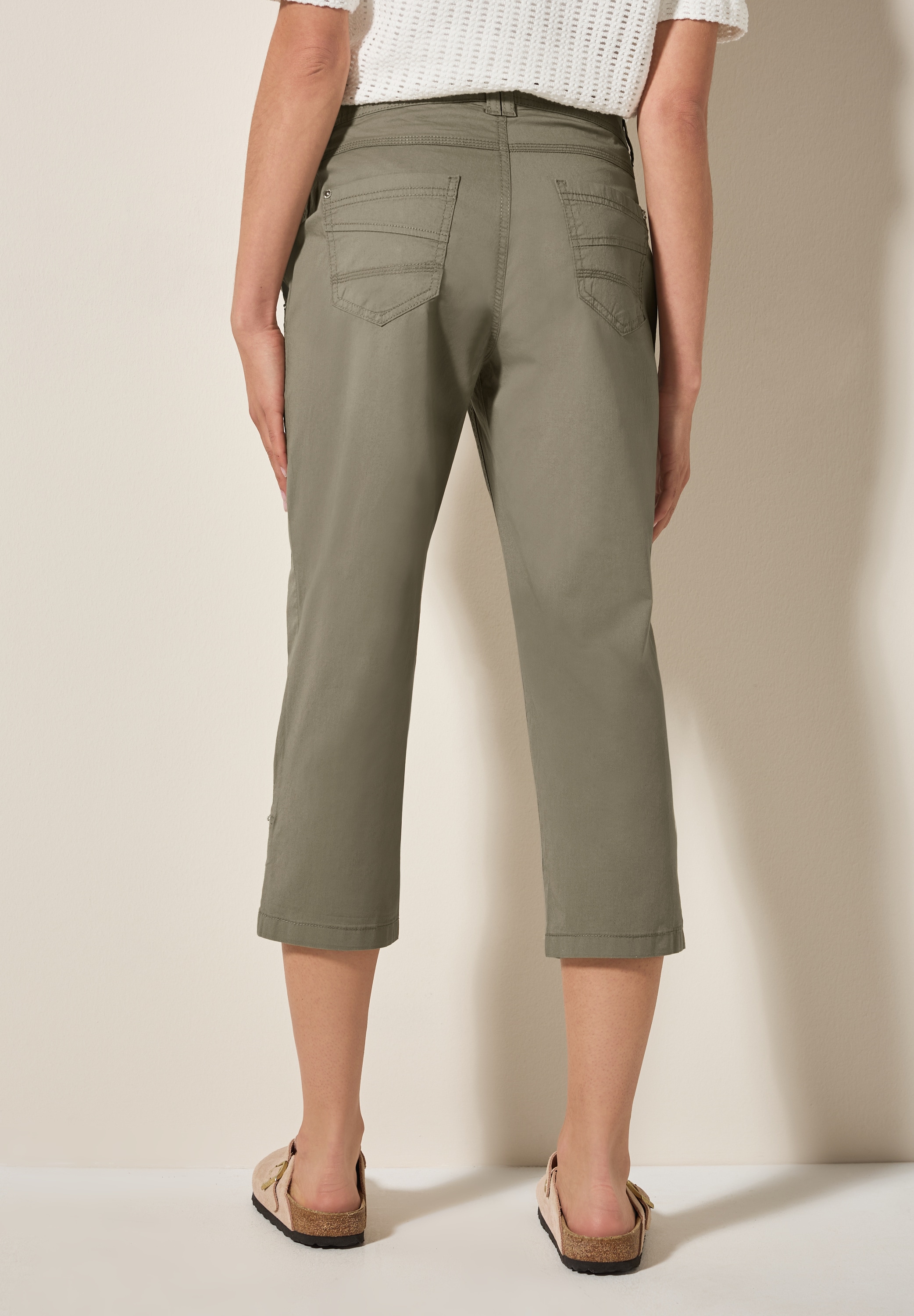 Cecil Caprihose »Style New York«, mit Knopfdetails am Bund