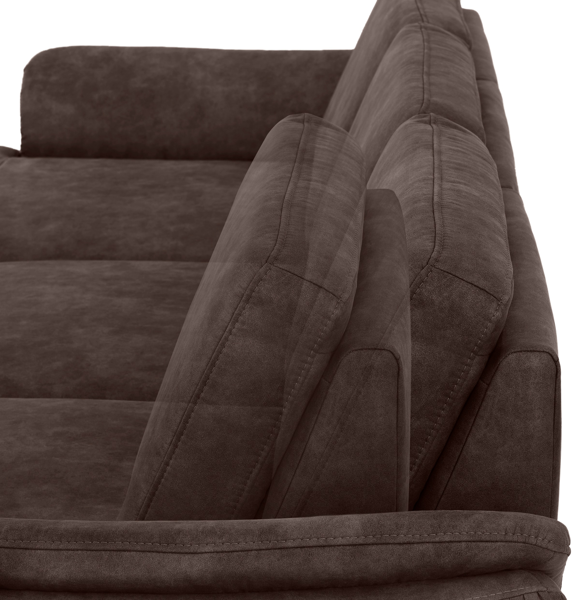 Home affaire Ecksofa »Palace L-Form«, incl. Sitztiefenverstellung, wahlweise mit Bettfunktion und Stauraum