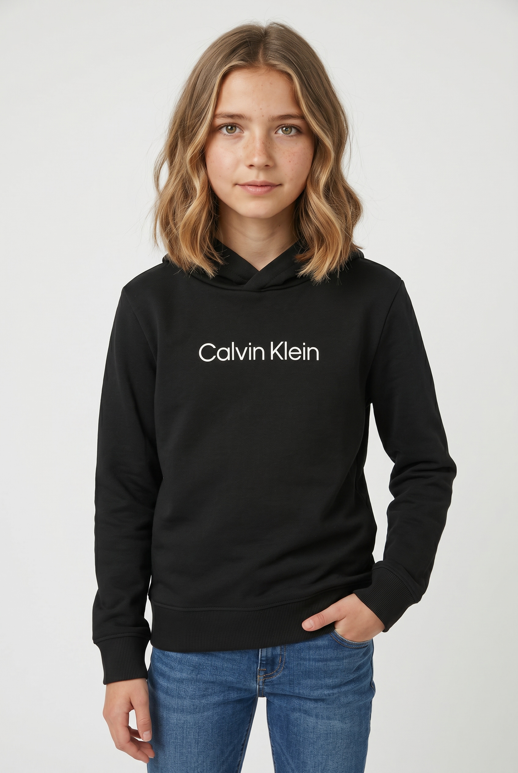Image of Calvin Klein Kapuzensweatshirt "LOGO REGULAR TERRY HOODIE", Regular fit, Logoschriftzug