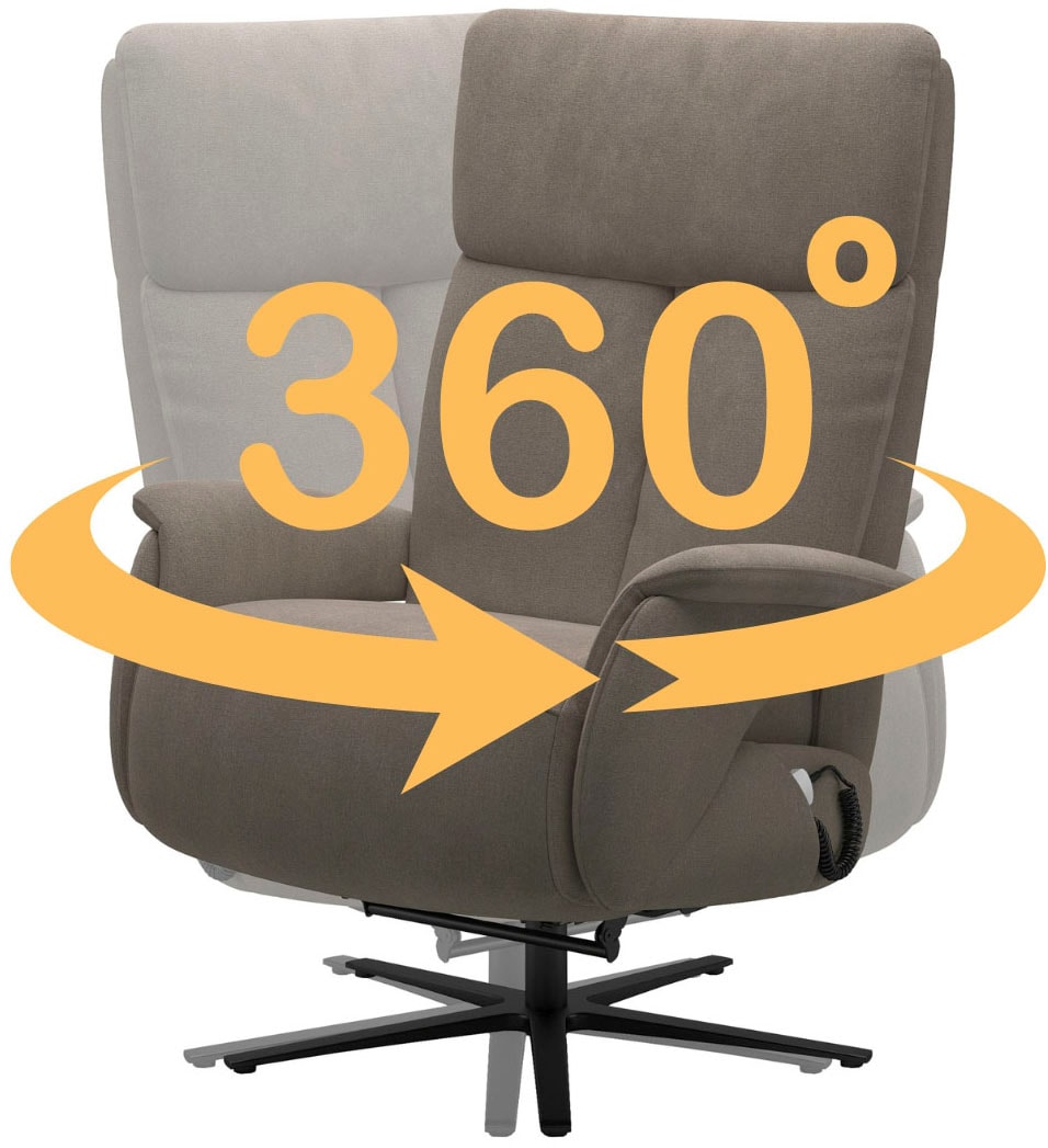 sit&more Fauteuil TV »Triple Seven Xtra large, bis 200kg belastbar, mit Herz-Waage Funktion« inkl. Kopfteil- & Drehfunktion, wahlweise mit Akku und Aufstehhilfe