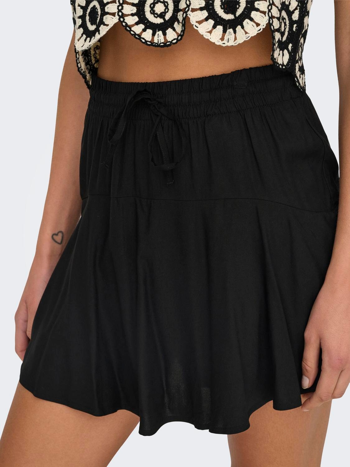 ONLY Minijupe »ONLNALA LIFE SKORT WVN NOOS« Viskose