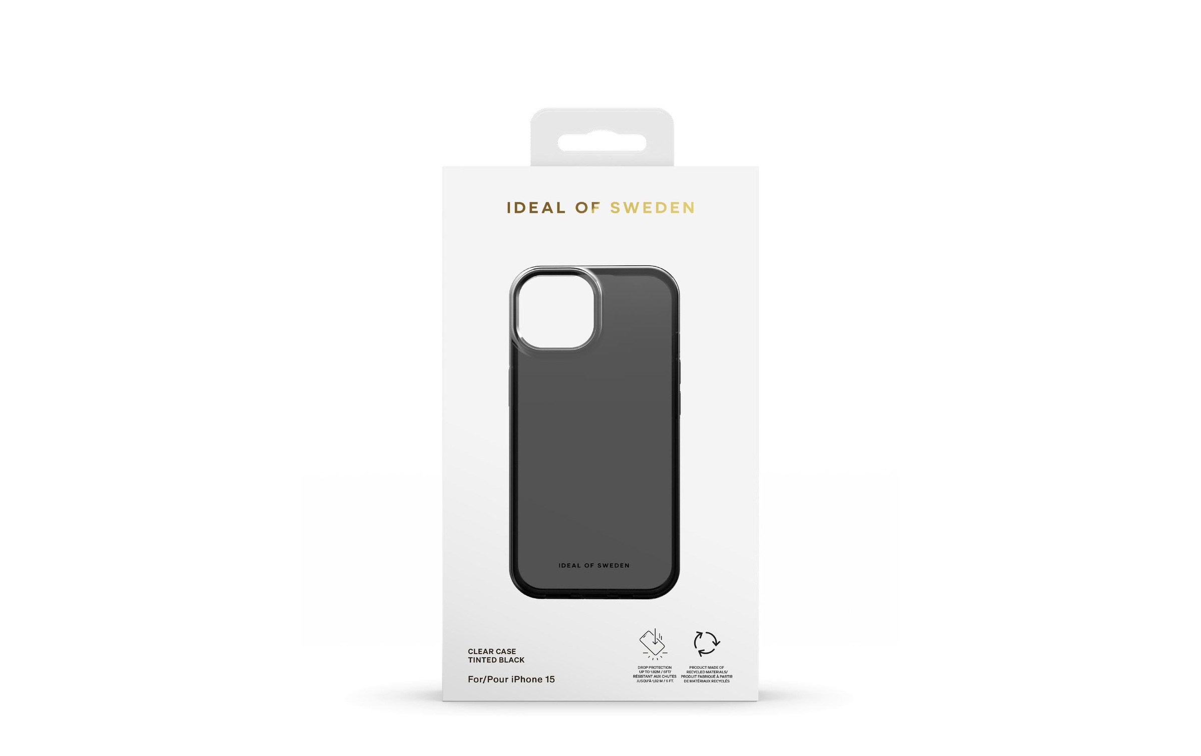 iDeal of Sweden Smartphone-Hülle »Clear Tinted Black iPhone 15 Pro«