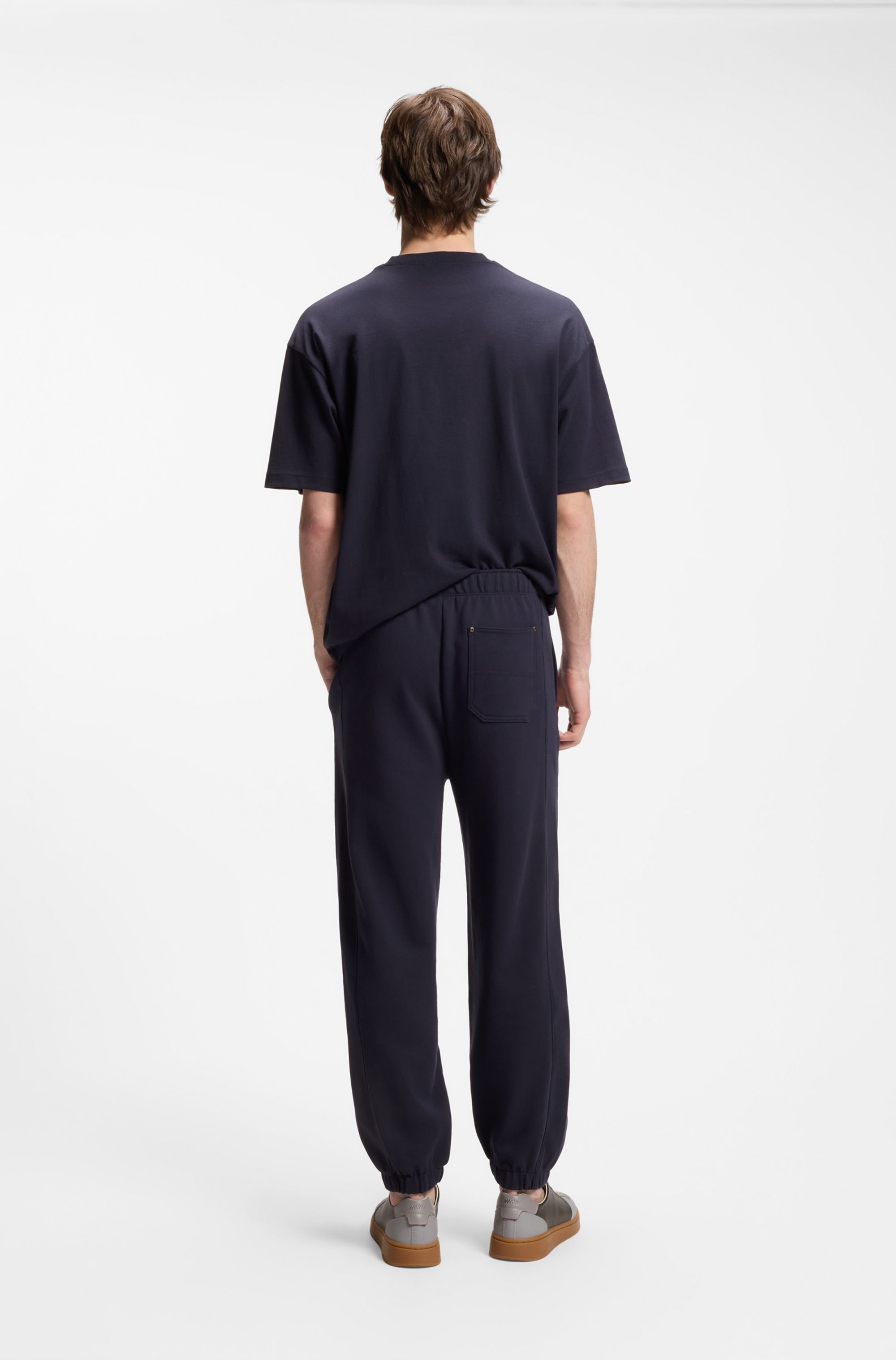 HUGO Pantalon sweat »Nevatro«  Regular Fit, Zierhosenschlitz, elastische Bündchen