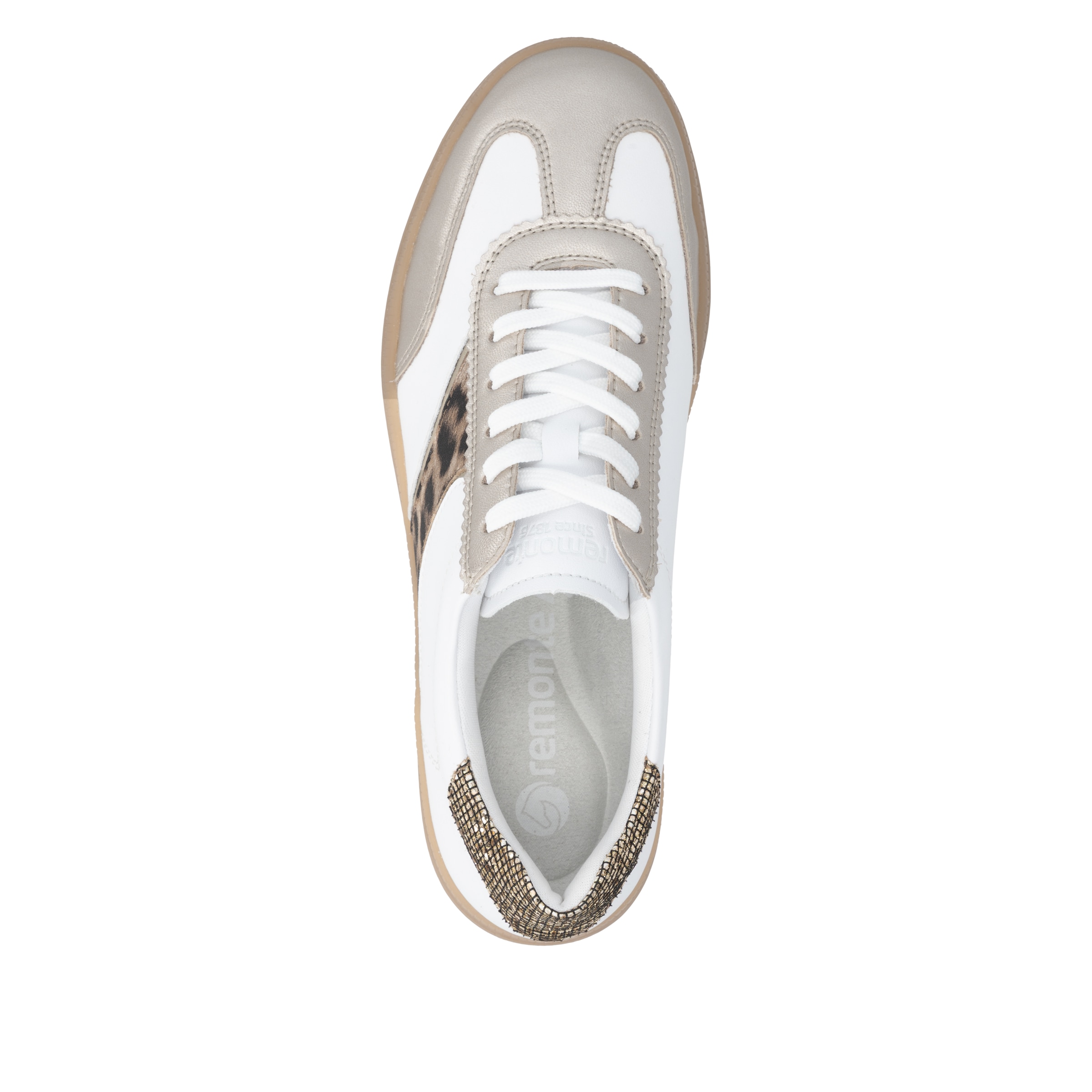 Remonte Sneakers  Chaussure de loisir, chaussure basse, sneaker léopard avec semelle intérieure amovible