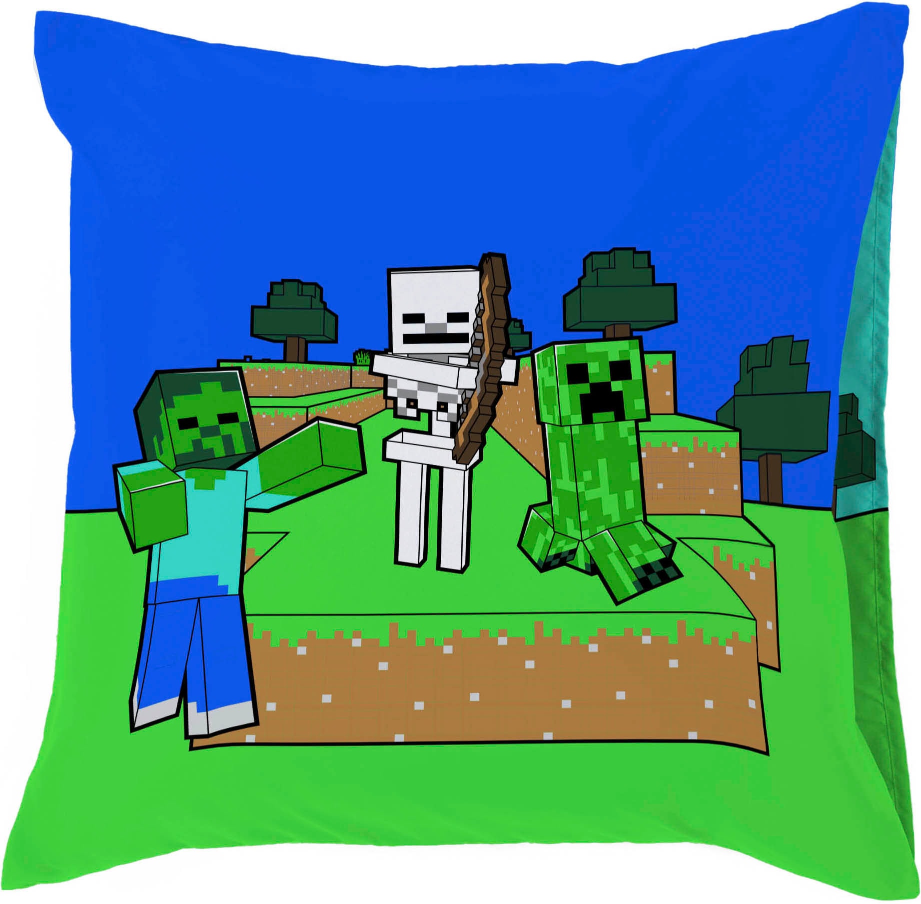 Minecraft Linge de lit pour enfants »Minecraft Creative« 2 100% coton