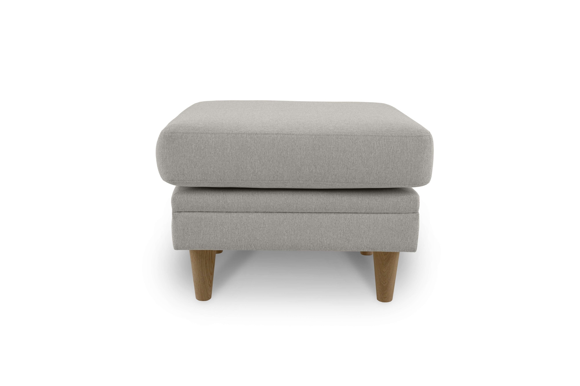 Home affaire Polsterhocker »Arellano, Breite 63 cm«, klassisches Design, mit Massivholzfüssen, Webstoff fein