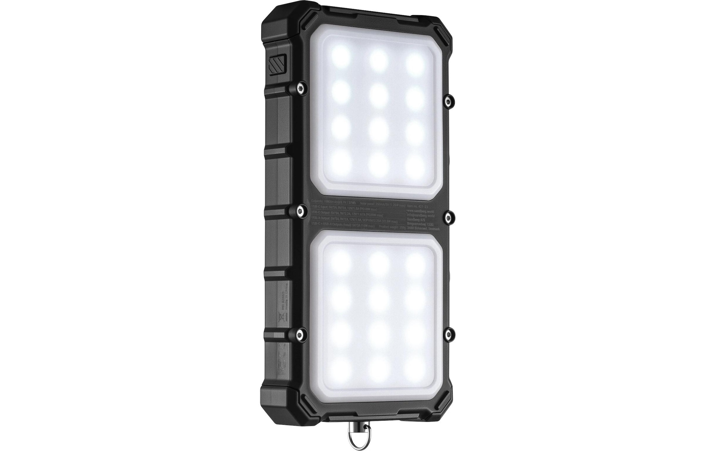 Sandberg Powerbank »Solar CampLED 10000 mAh« Solarpanel