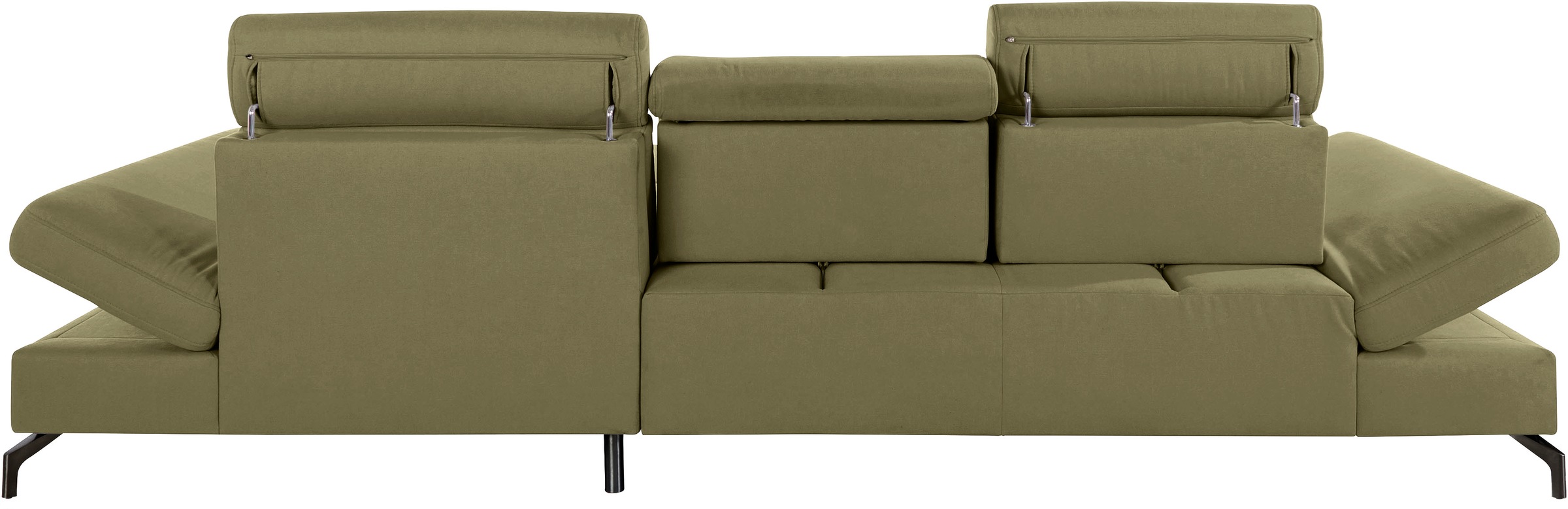 sit&more Ecksofa »Brisbane L-Form«, Fusshöhe 12 cm, inklusive Sitztiefen-, Armteil- und Kopfteilverstellung