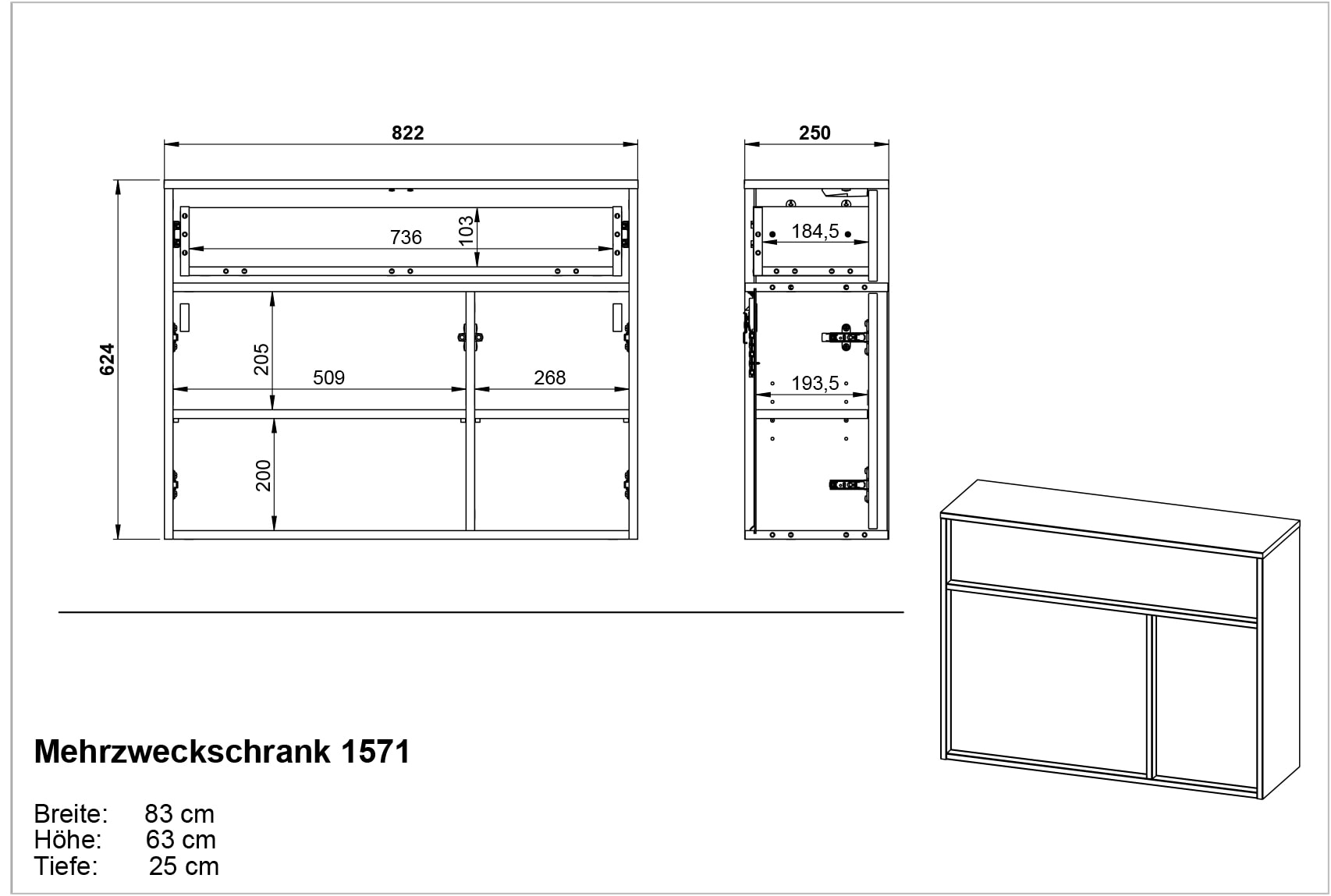 GERMANIA Ensemble de vestiaires »GW-Ameca 2.0« 2 cuis tlg.