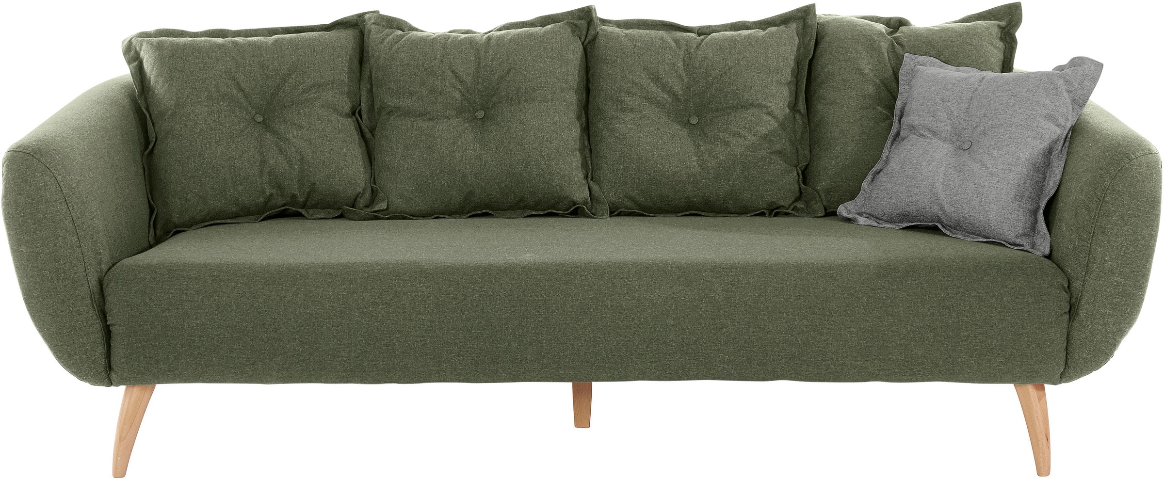 Home affaire 3-Sitzer "Baggio modern und romantisches Design, bequem" Zierkissen inklusive