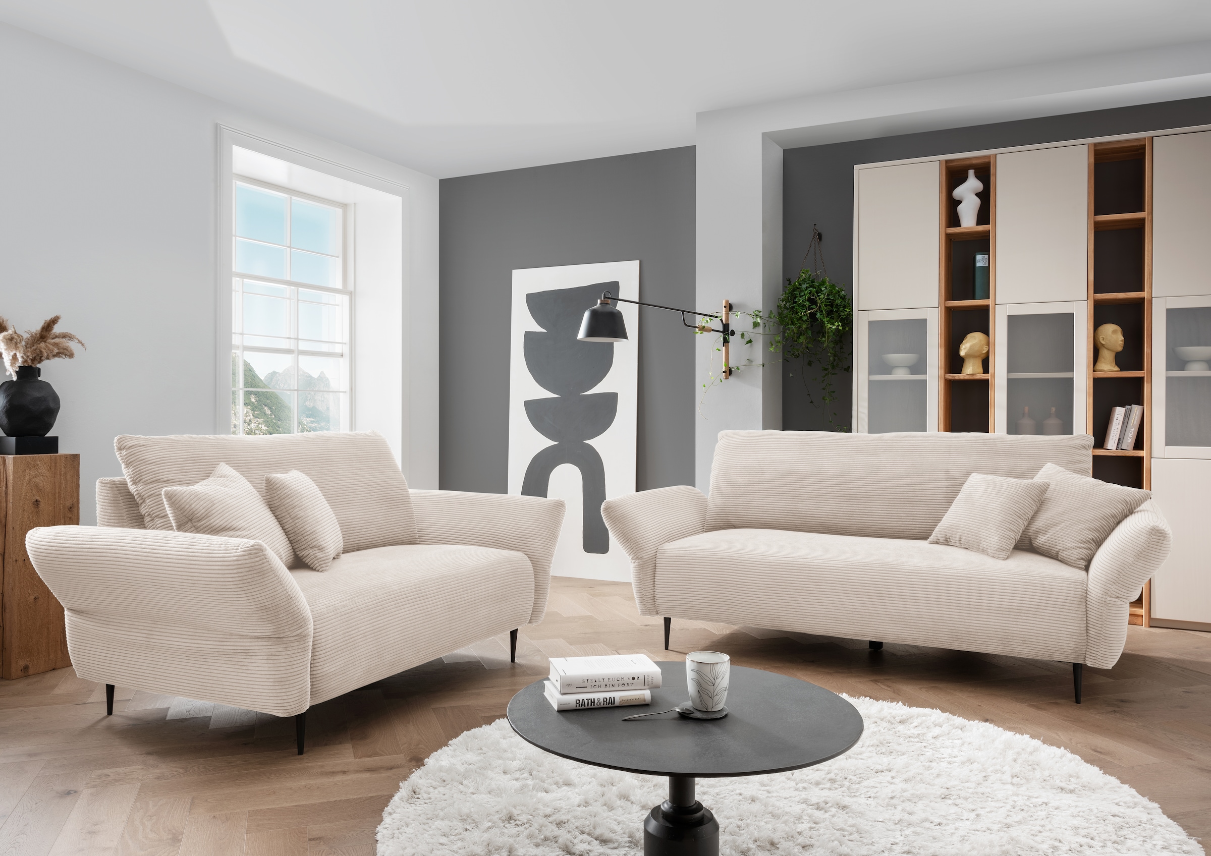 Home affaire 3-Sitzer »Vanilla« Armlehnenfunktion