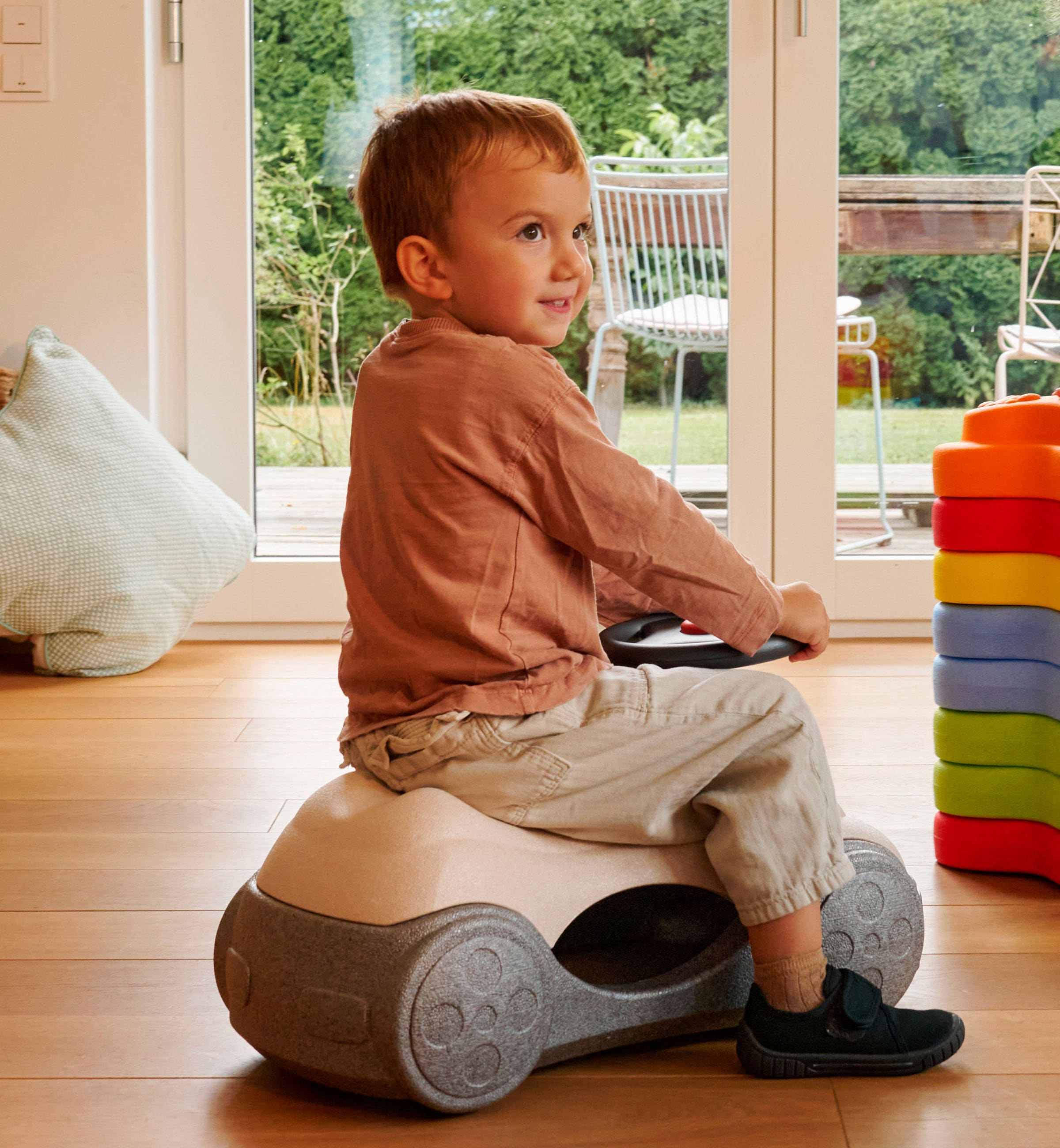 BIG Rutscherauto »BIG Heppy Car« Kübelrutscher, Babyrutscher, Babyrollbrett, Caster-Board