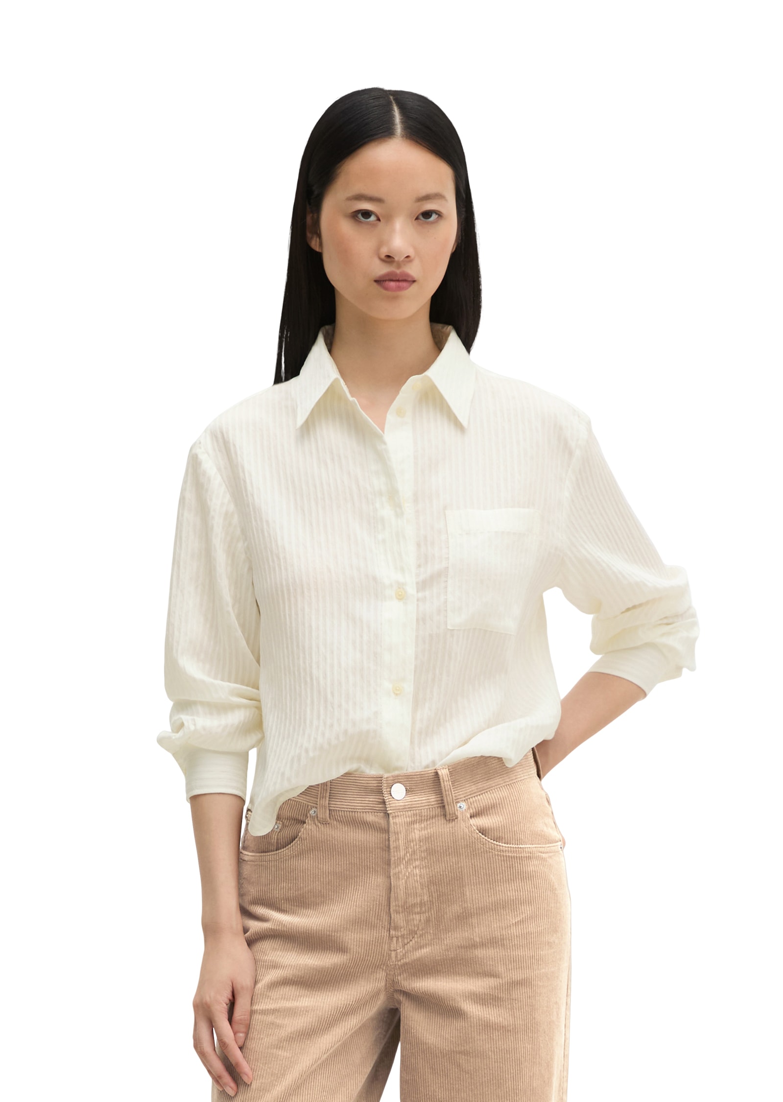 Image of Marc OPolo Hemdbluse oversize aus TENCEL™ Modal-Mix
