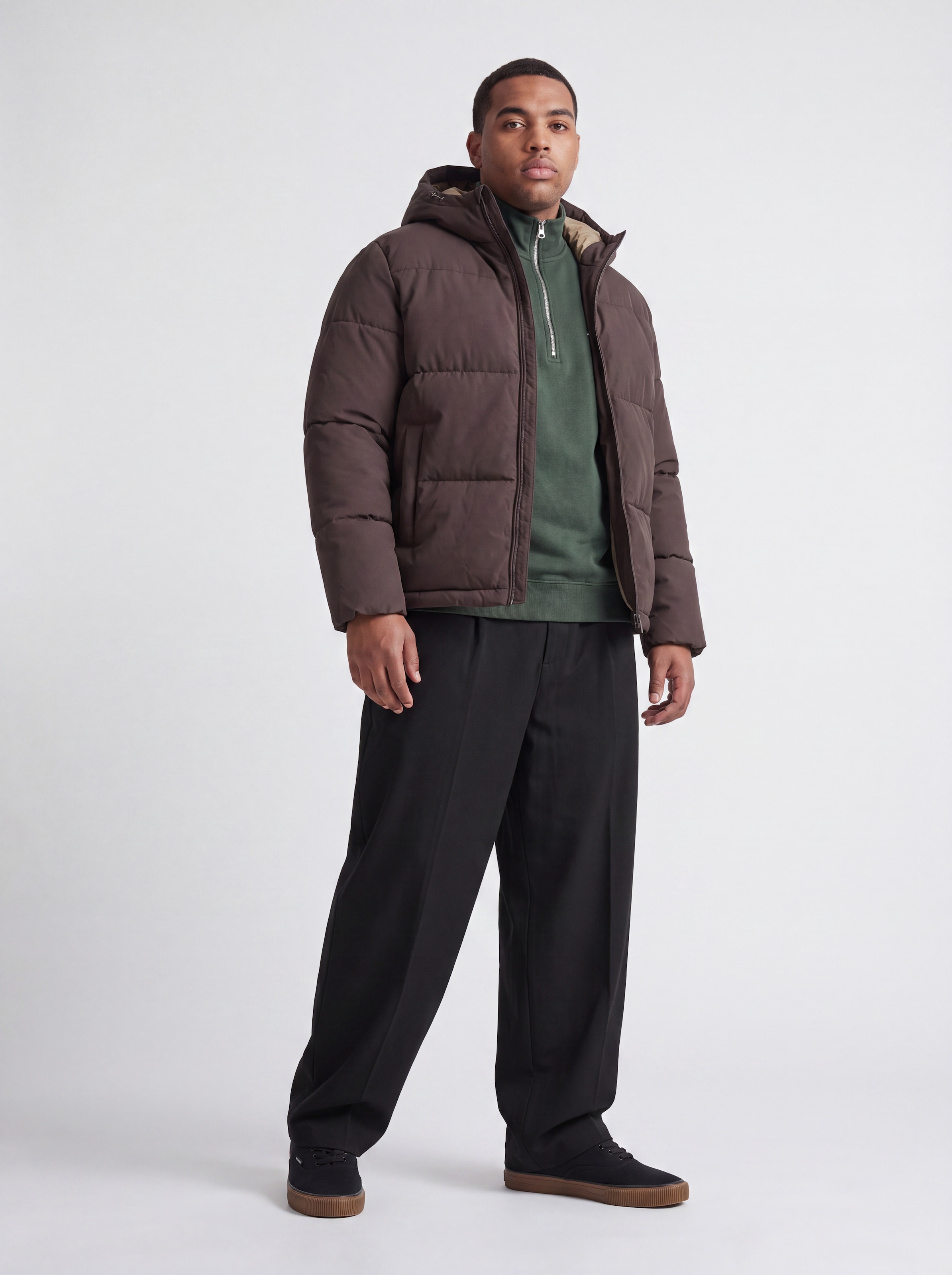 Jack & Jones PlusSize Veste matelassée »JJGALAXY PUFFER JACKET PLS« avec capuche Kunstfaser,