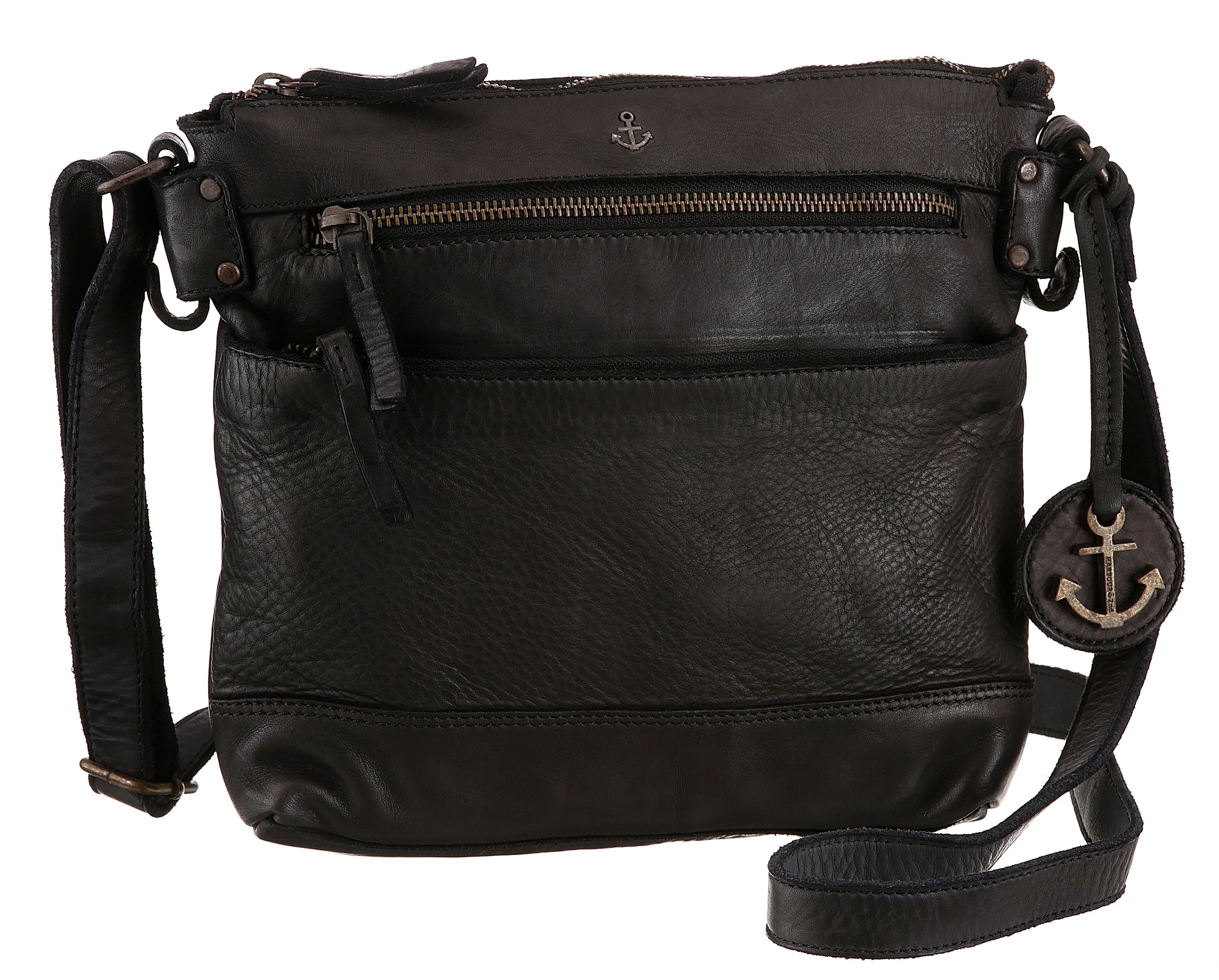 Image of HARBOUR 2nd Umhängetasche »Isalie«, aus Leder mit typischen Marken-Anker-Label und Schmuckanhänger bei Ackermann Versand Schweiz