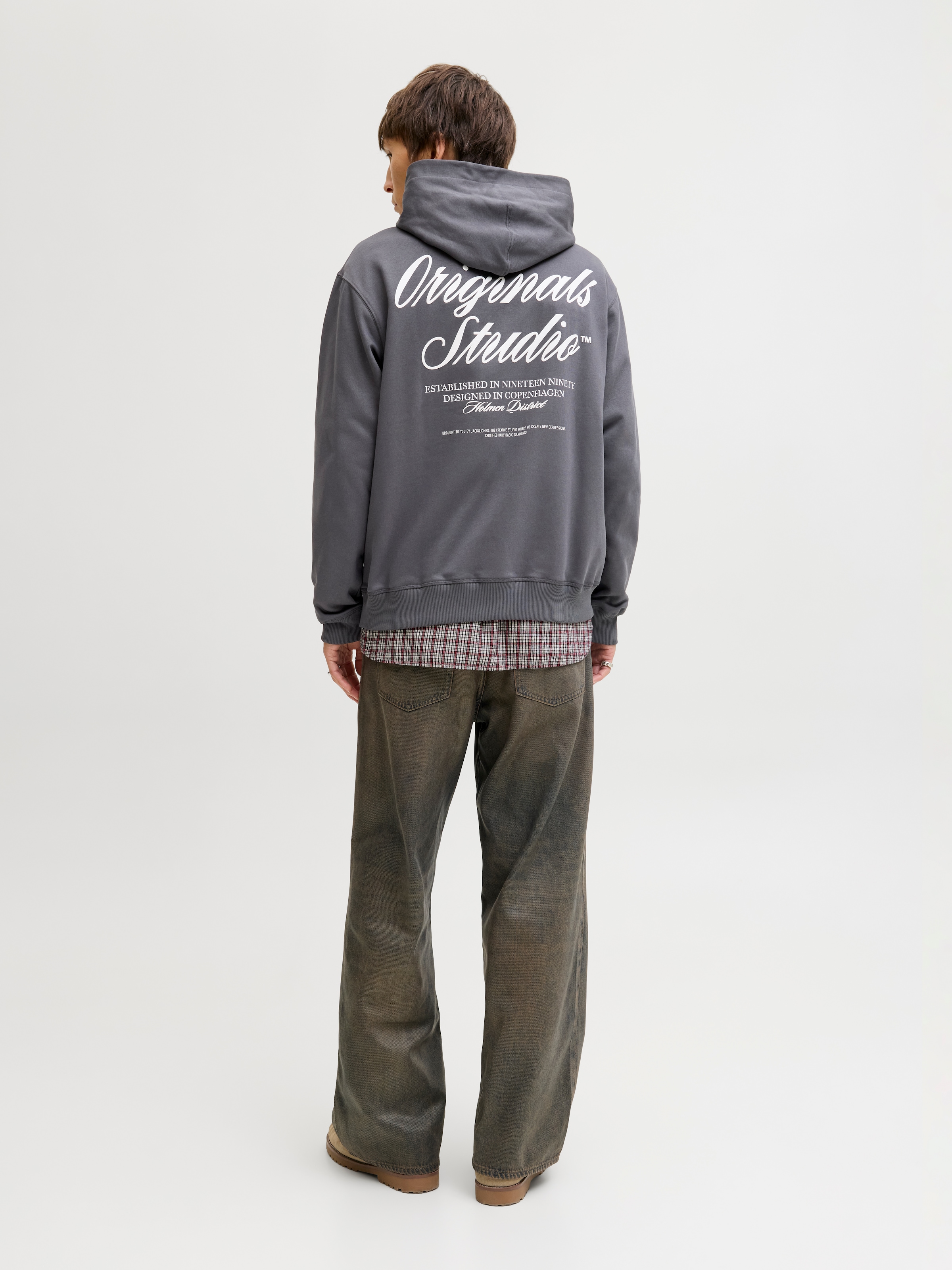 Jack & Jones Sweat à capuche »JORNORREBRO TYPO BACK SWEAT HOOD SN«, mit Print
