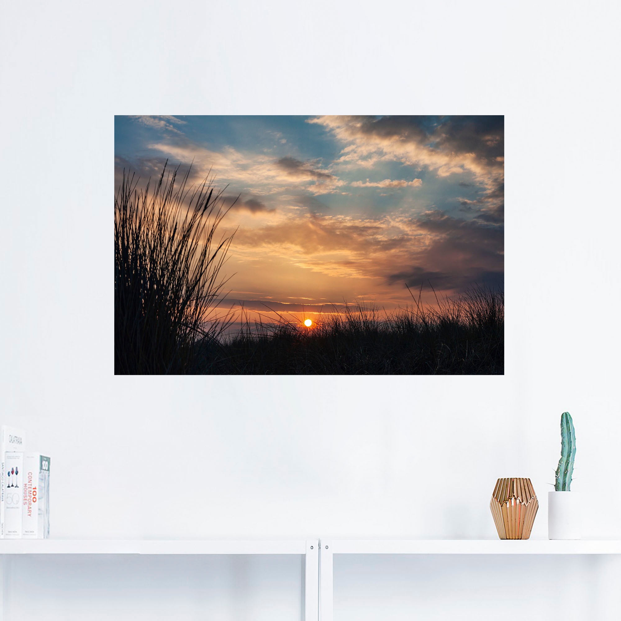 Artland Wandbild »Sonnenuntergang an Stück), der -aufgang vom & Küste Sonnenuntergang (1 Ostsee«, Bilder