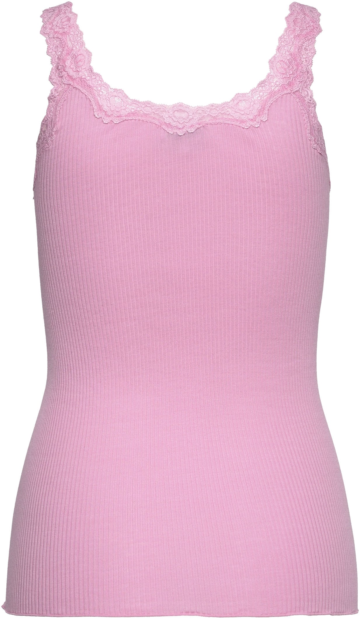 rosemunde Tanktop »Babette Silk Top«, wunderschöner, umgedrehter Vintage-Spitzenbesatz