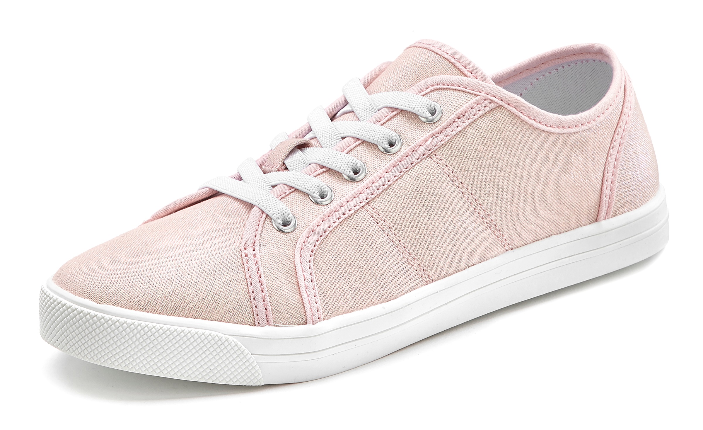 Image of LASCANA Sneaker, mit Glitzer-Optik und Elastikschnürbänder bei Ackermann Versand Schweiz