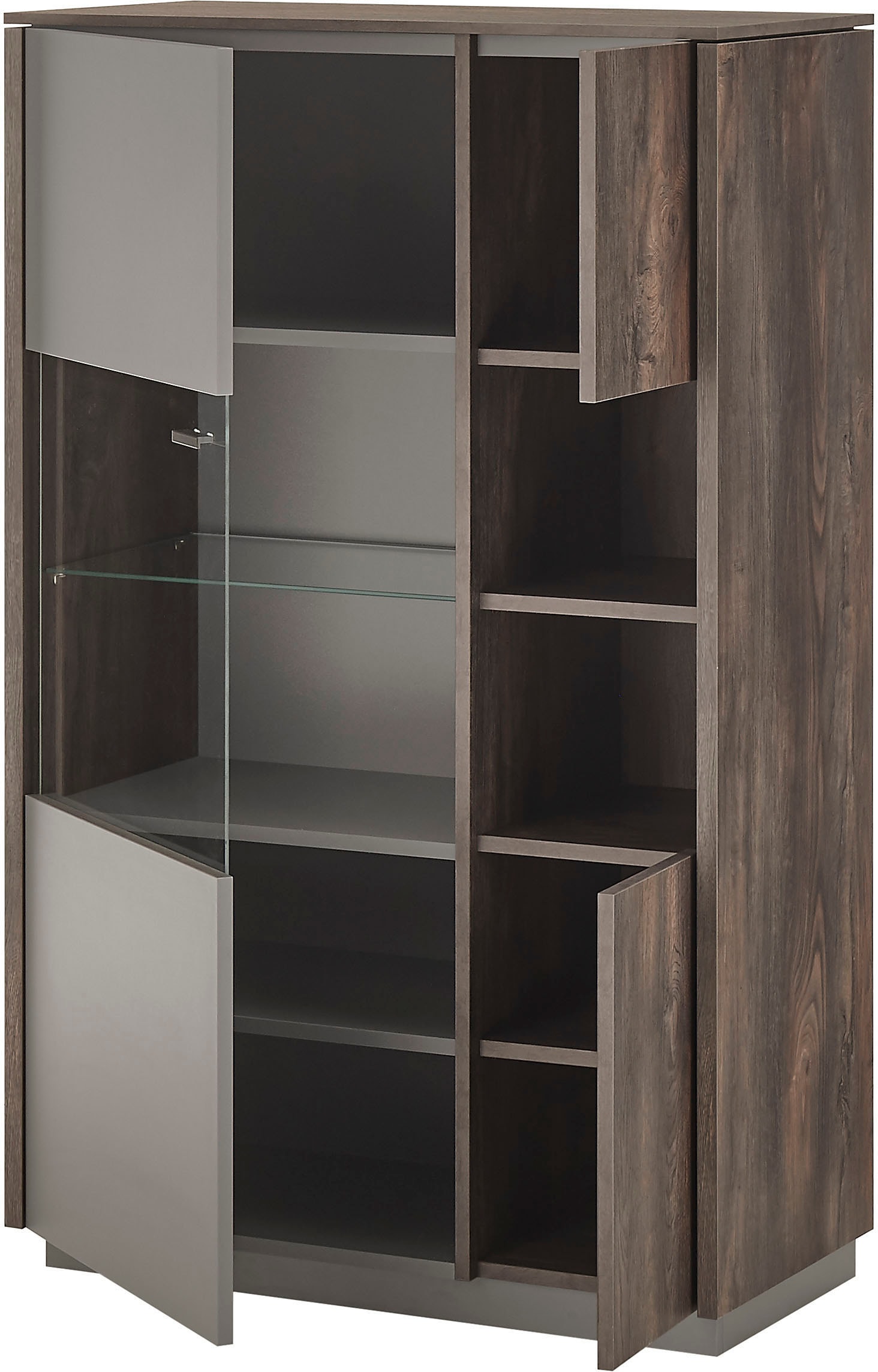 INOSIGN Vitrine »LARGO«, Soft-Close-Funktion, Höhe ca. 130 cm
