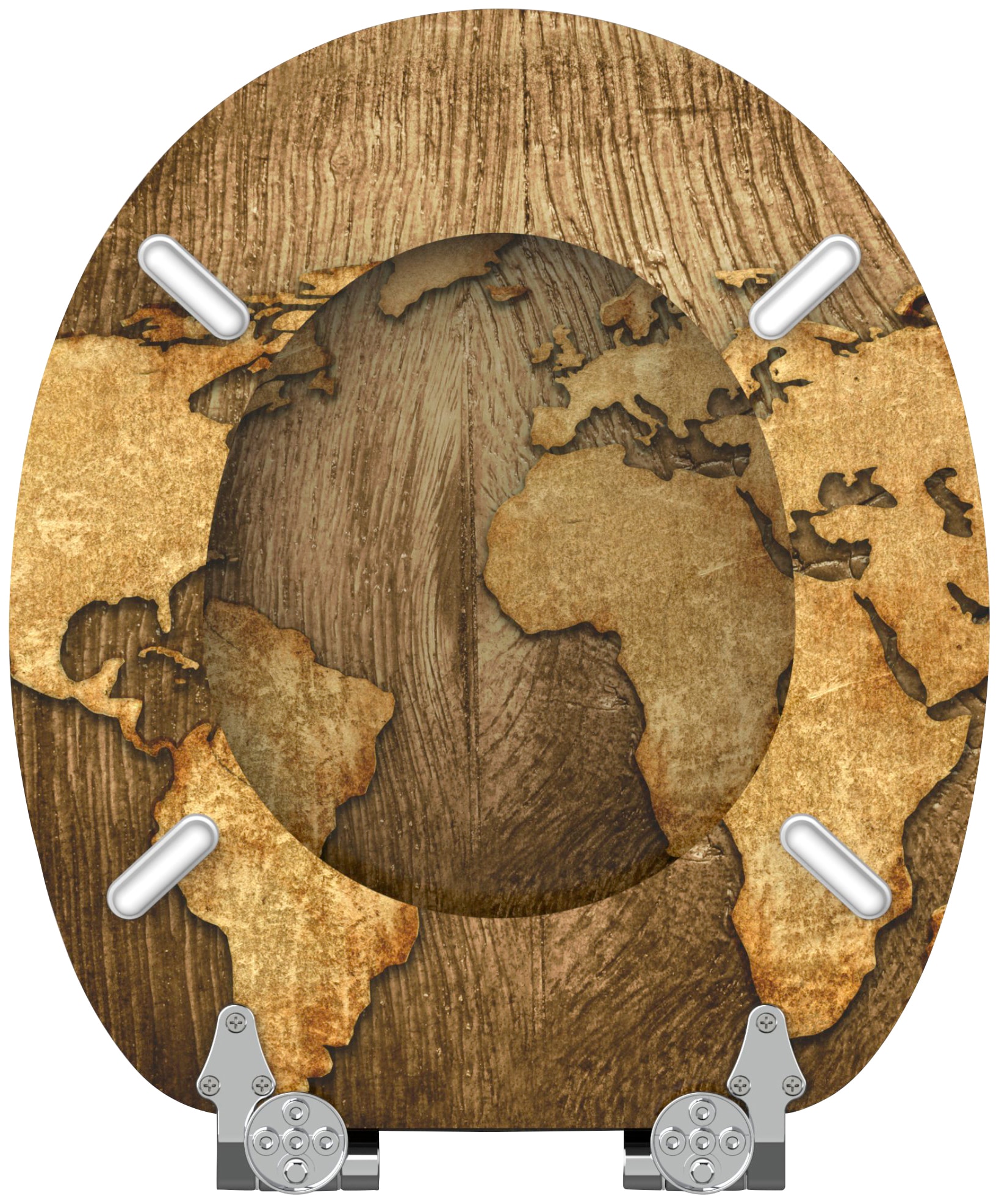 Sanilo WC-Sitz »World Map«, mit Absenkautomatik